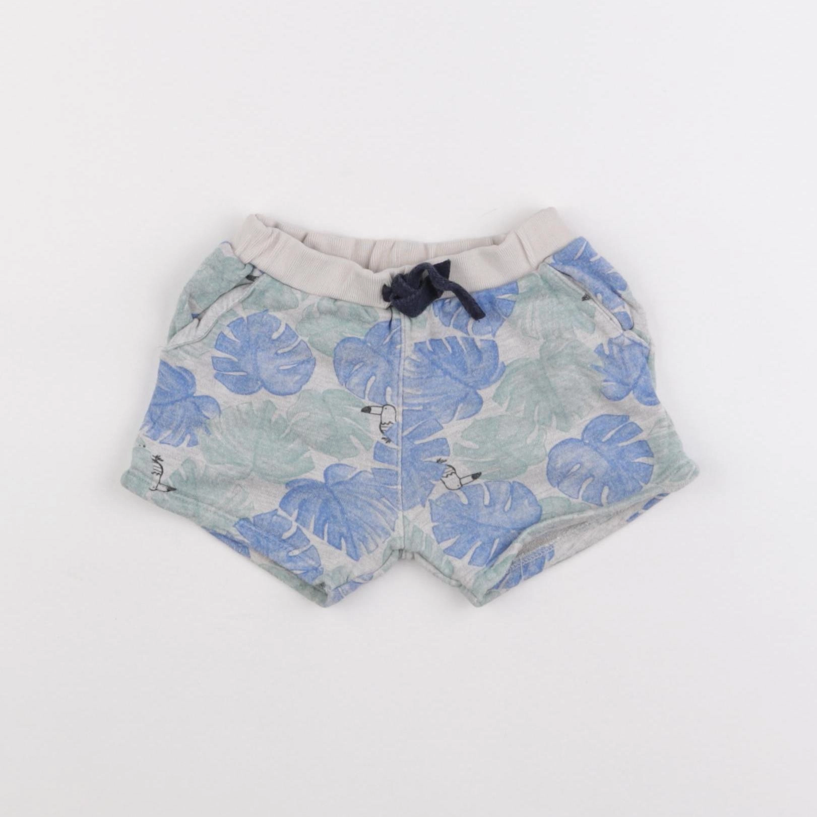 Petit Bateau - short gris - 12 mois