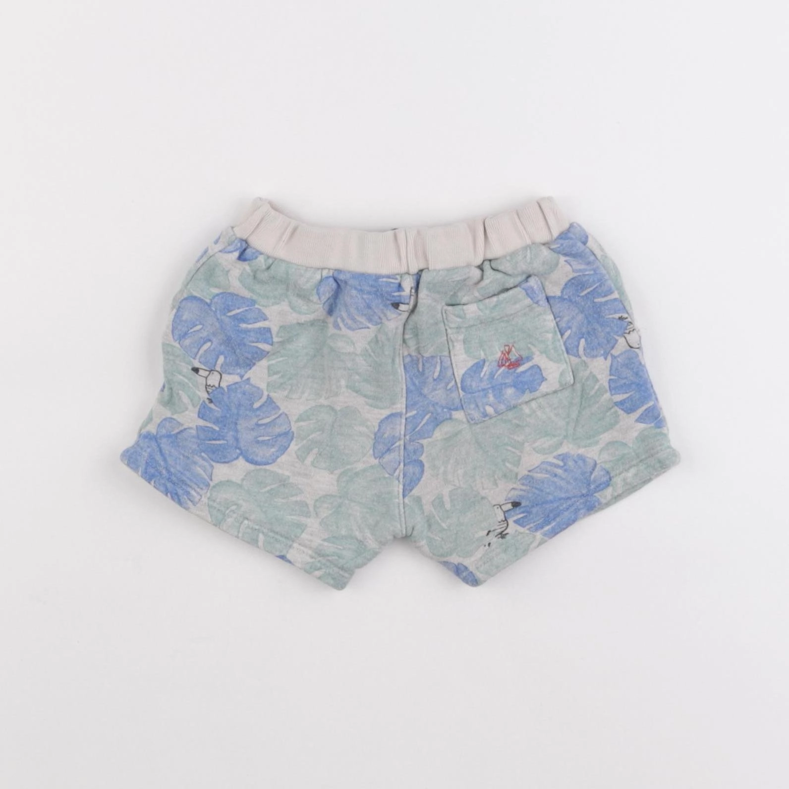 Petit Bateau - short gris - 12 mois