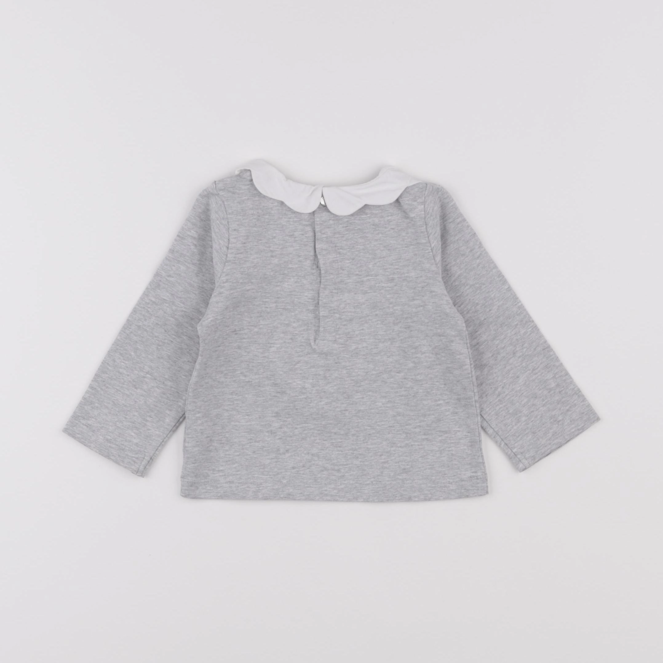Jacadi - tee-shirt gris - 12 mois