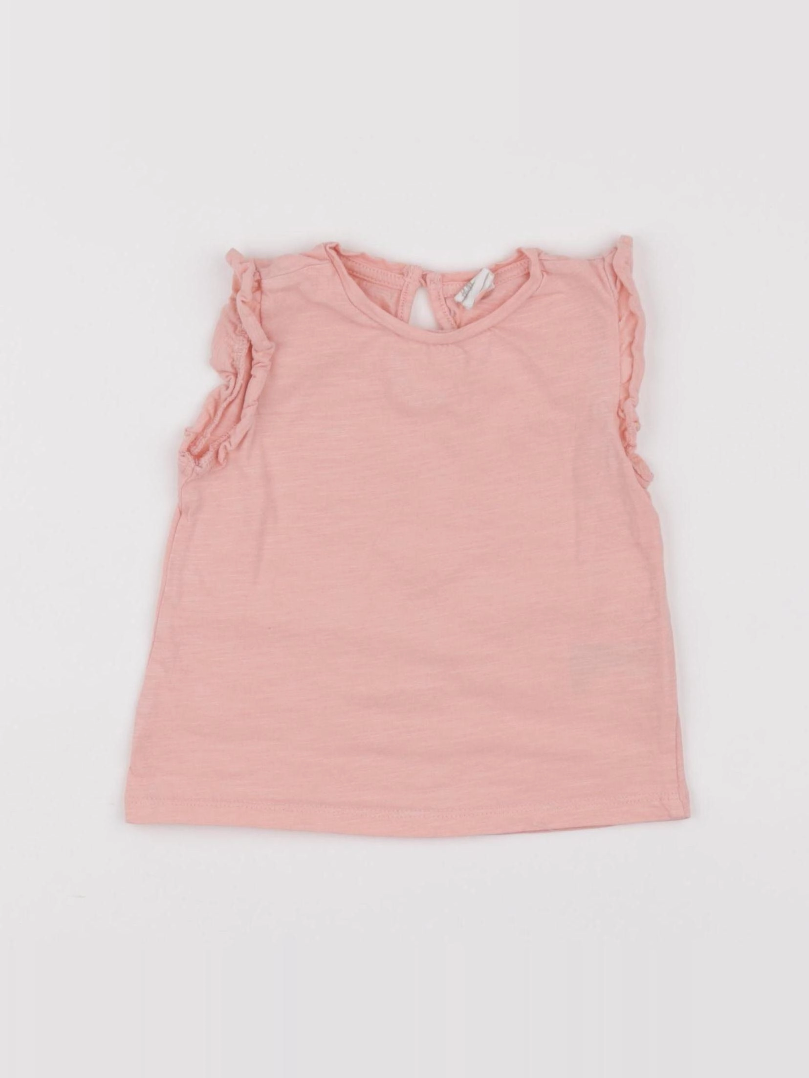 H&M - tee-shirt rose - 6/9 mois
