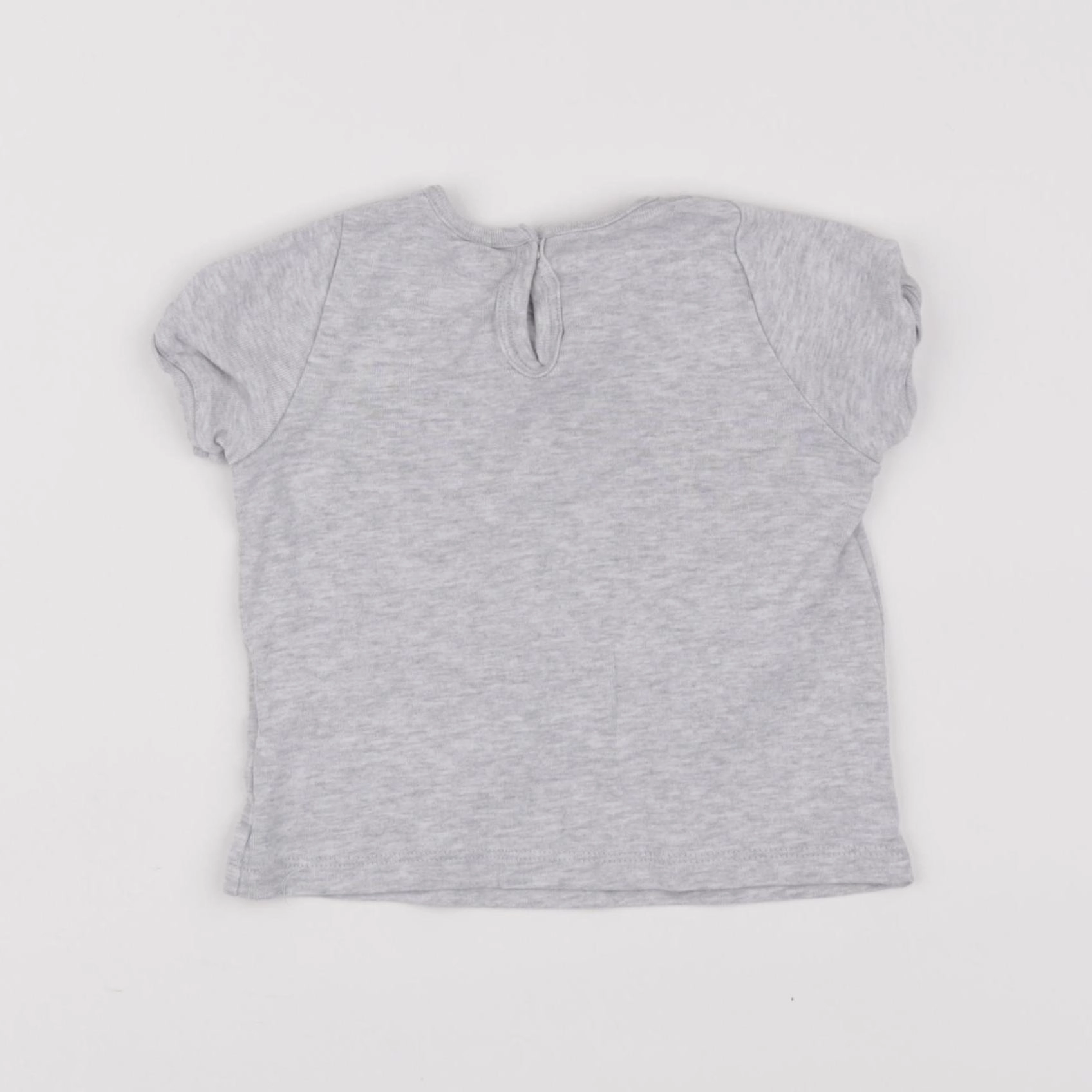 Petit Bateau - tee-shirt gris - 12 mois