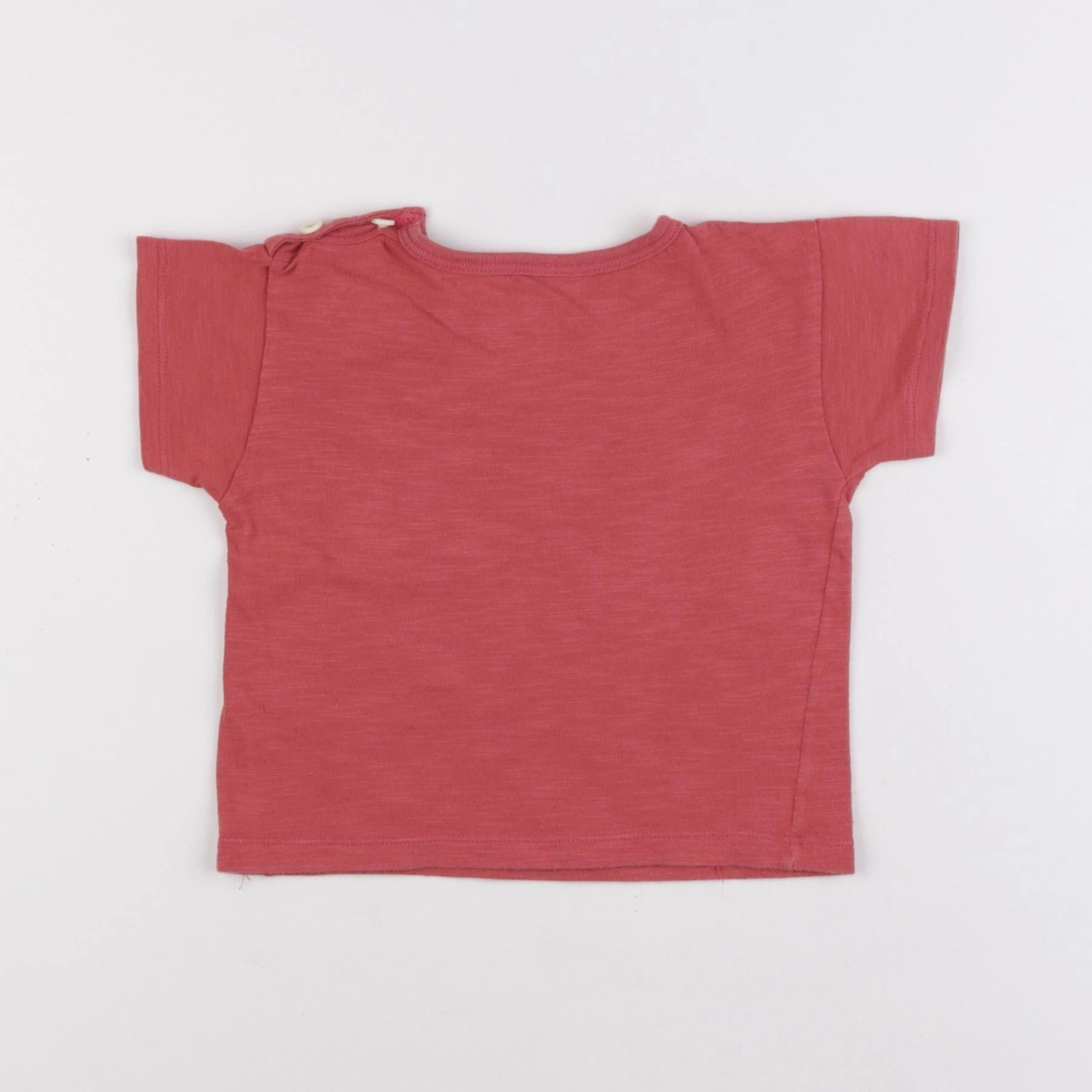 Petit Bateau - tee-shirt rose - 12 mois