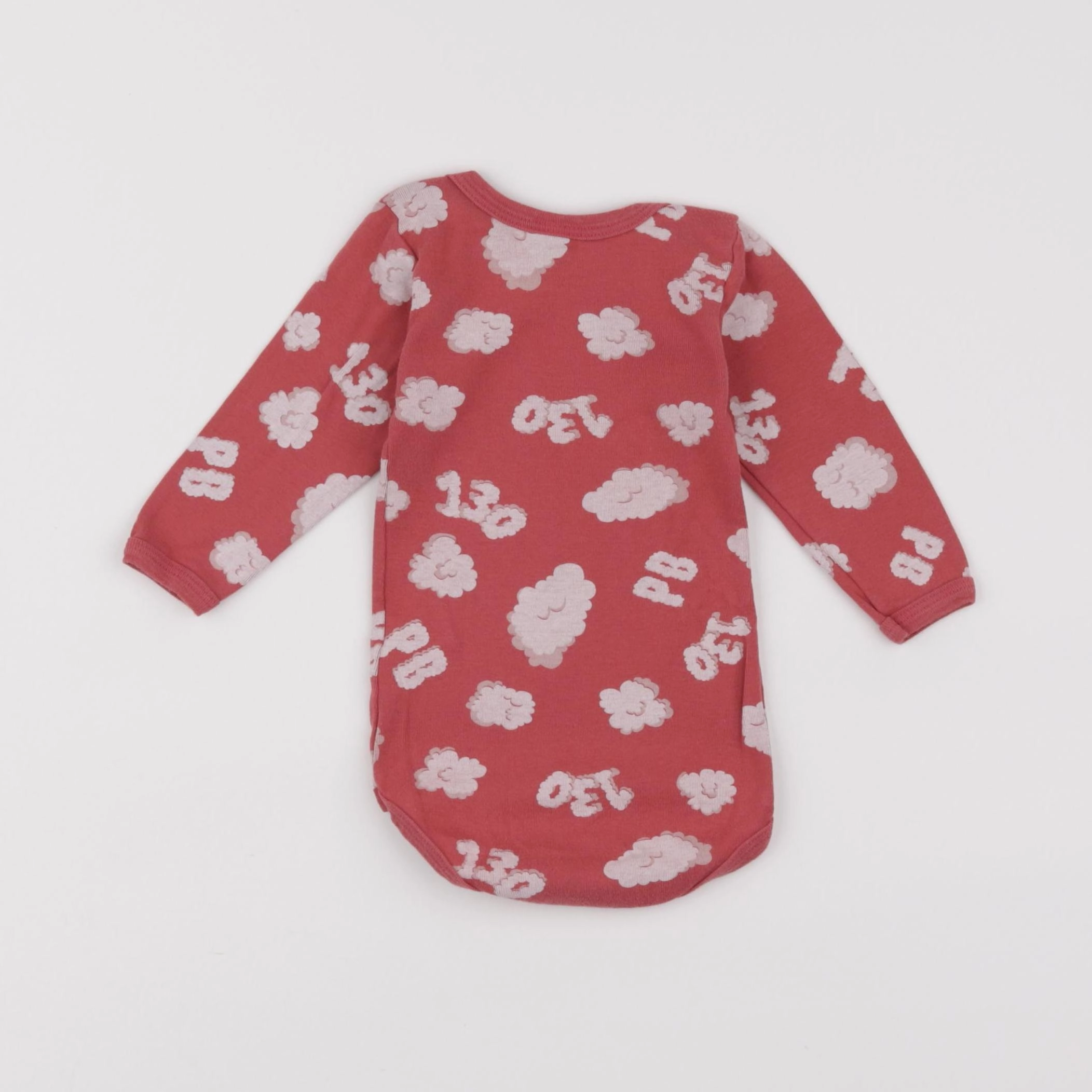 Petit Bateau - body rose - 6 mois