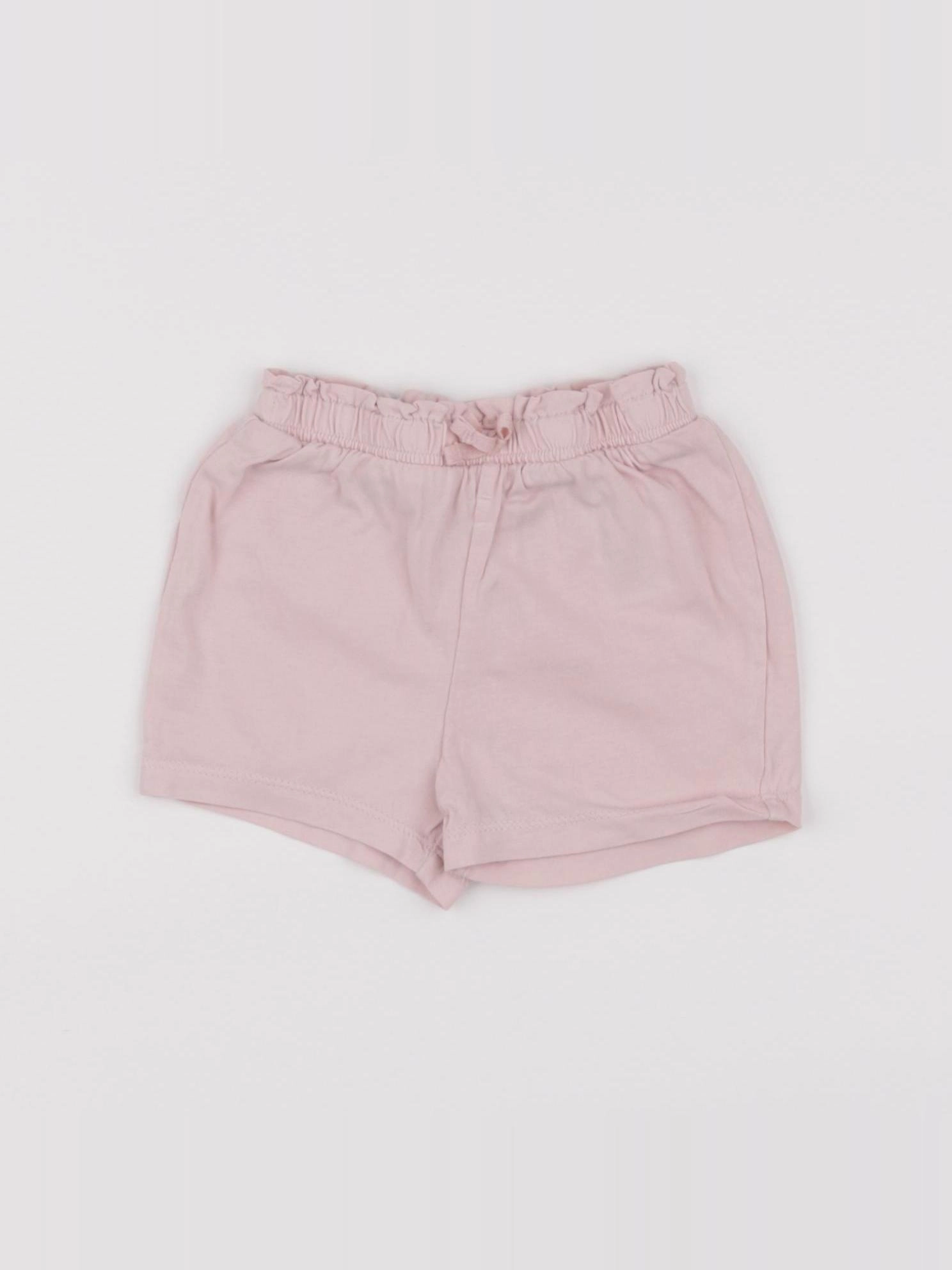 H&M - short rose - 3/6 mois