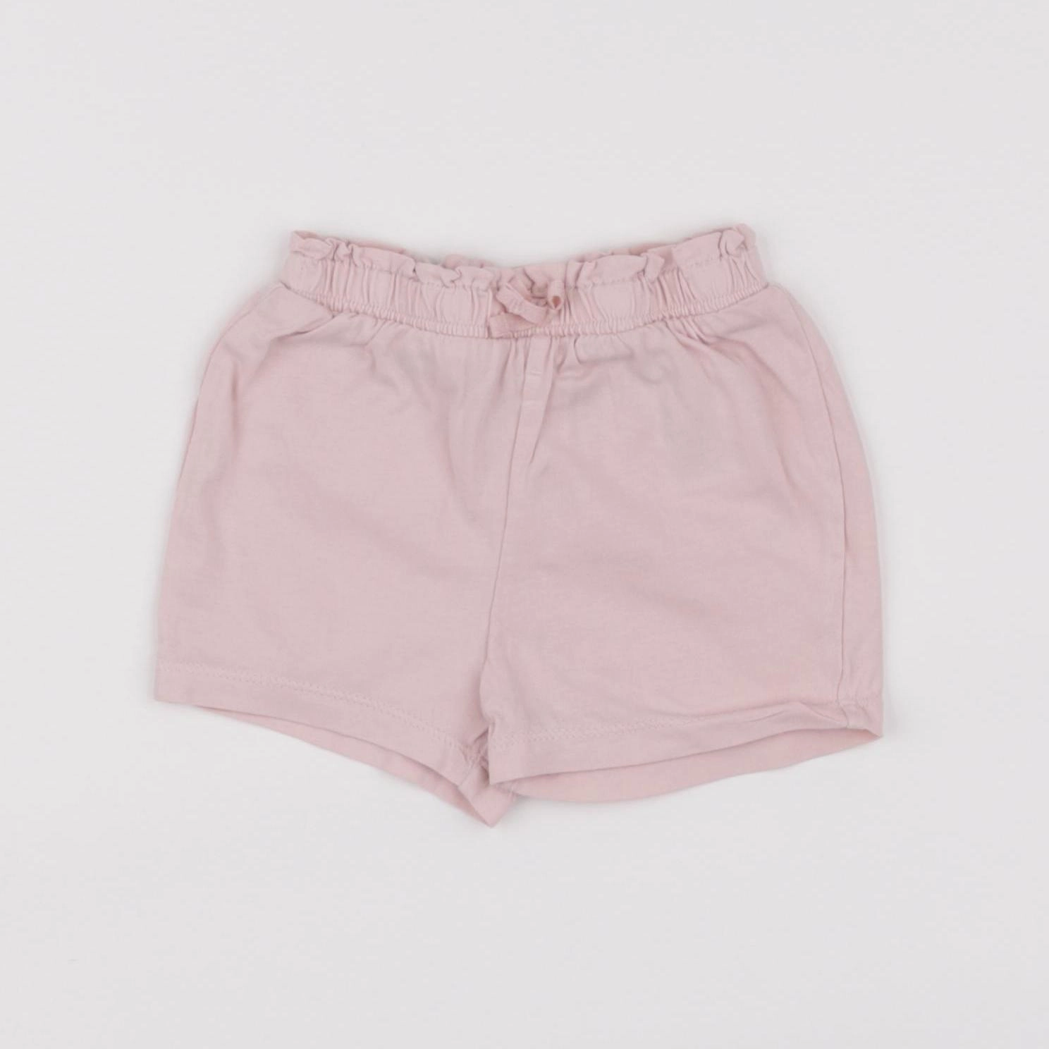 H&M - short rose - 3/6 mois