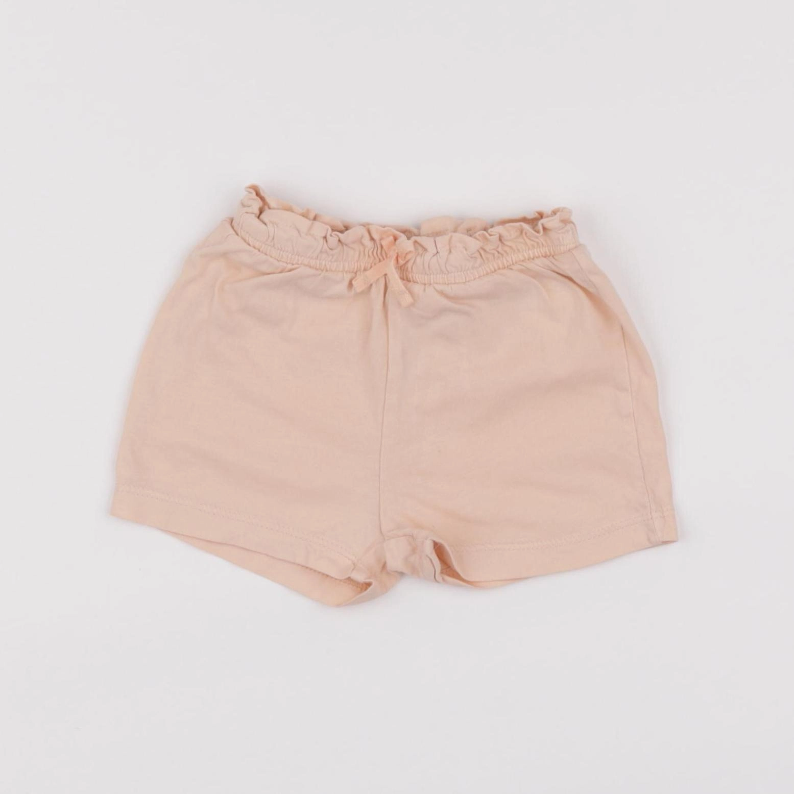 H&M - short orange - 3/6 mois
