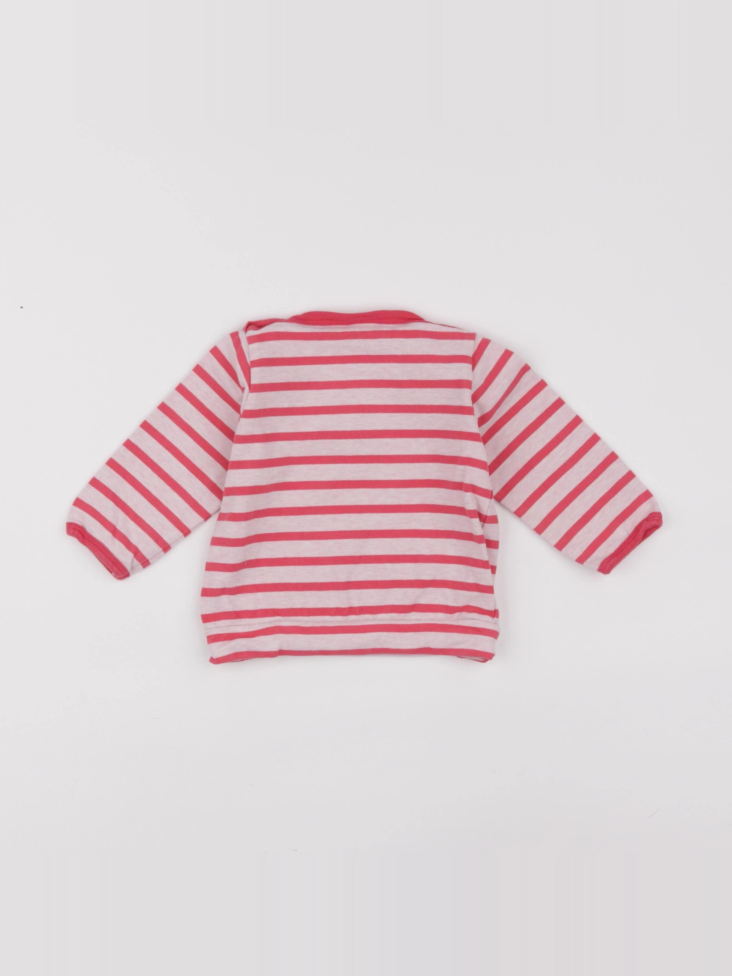 Petit Bateau - sweat rose - 12 mois
