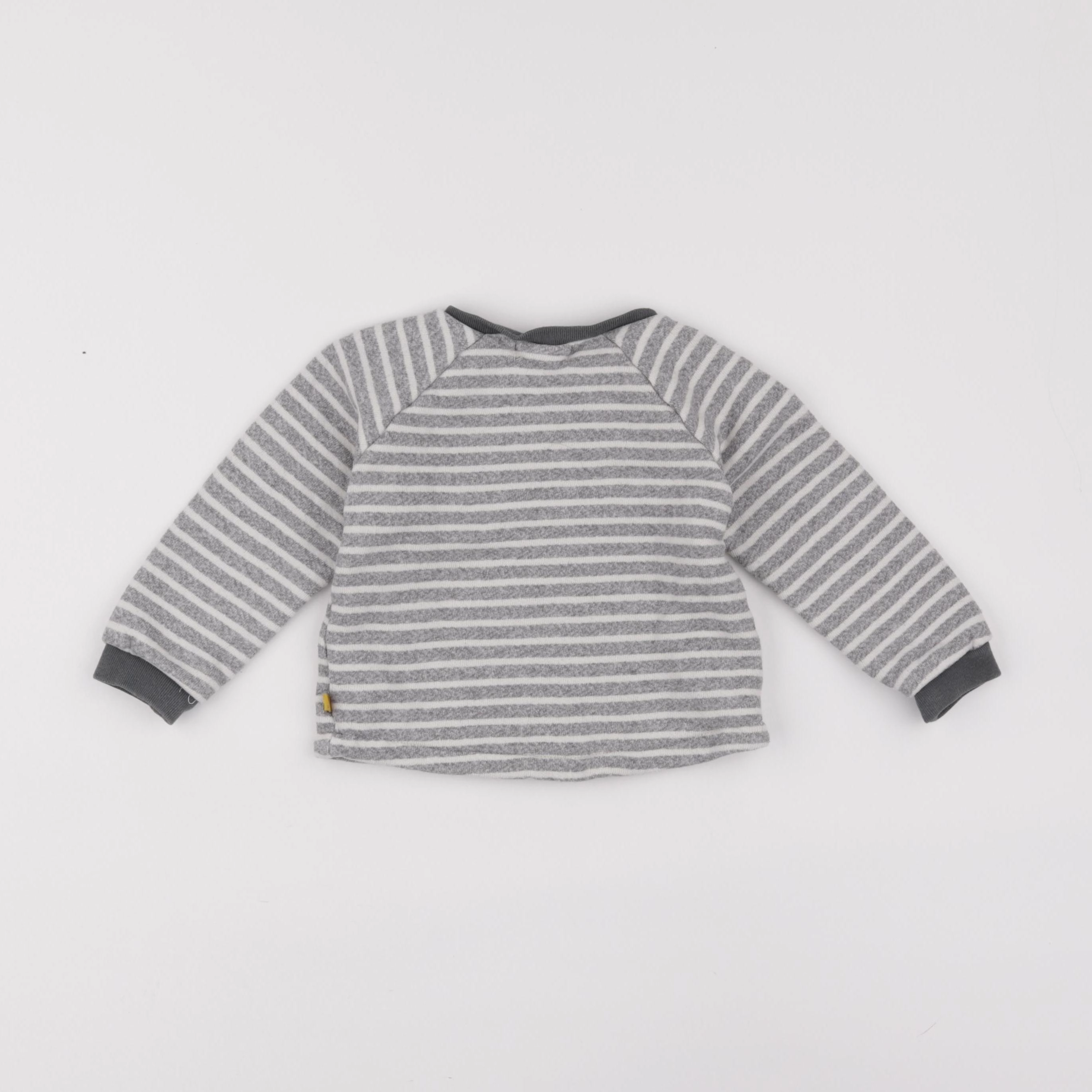 Arsène et les pipelettes - sweat gris - 18 mois