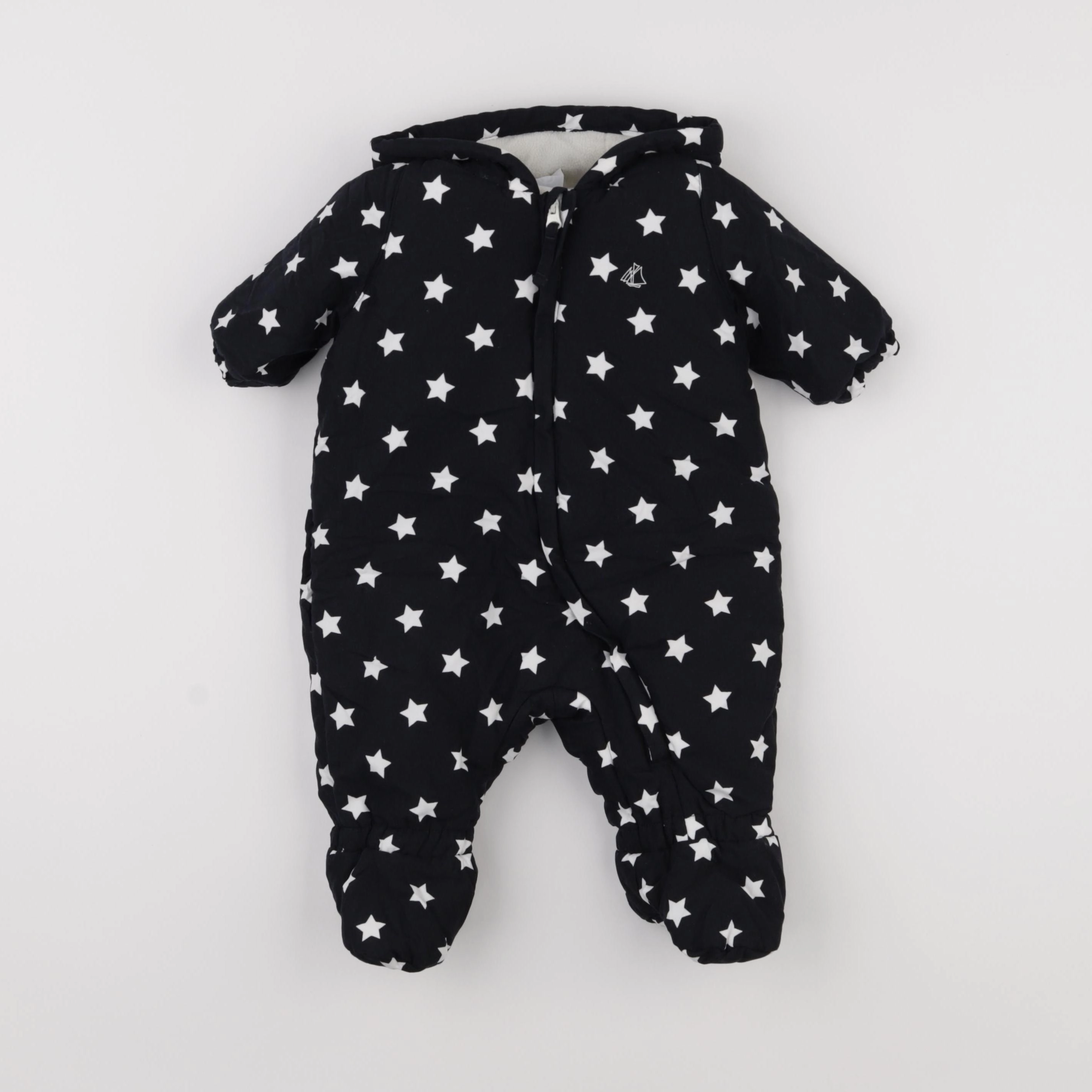 Petit Bateau - combi-pilote bleu - 3 mois