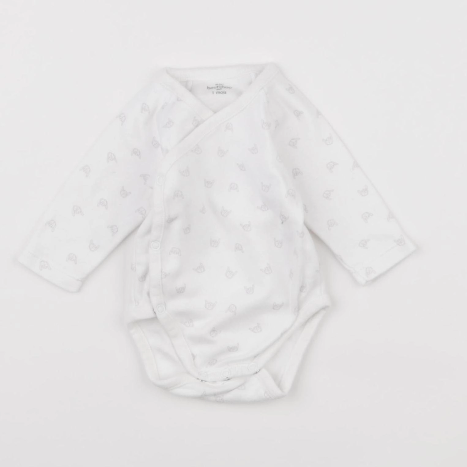 Boutchou - body blanc - 1 mois