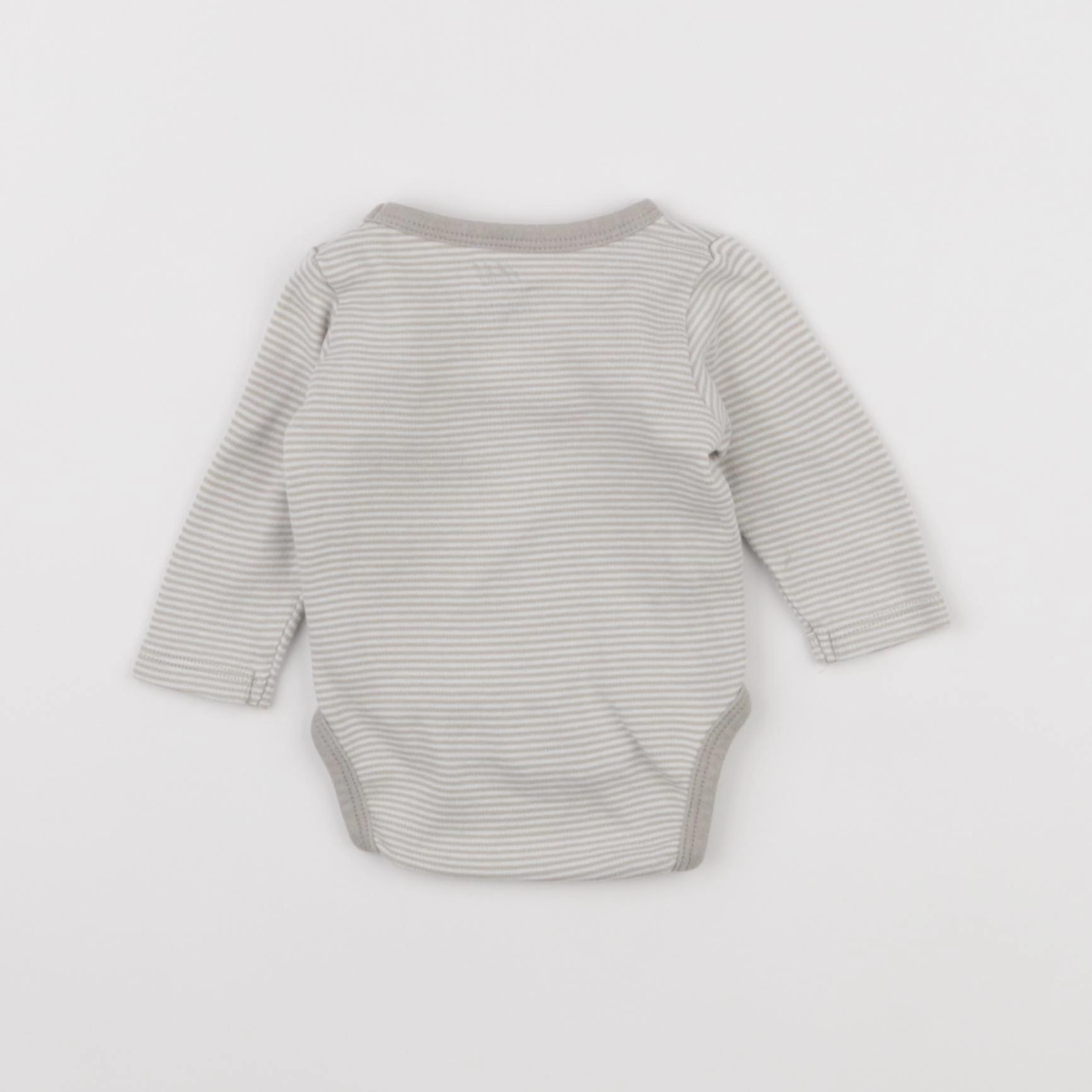 H&M - body gris - 0 mois