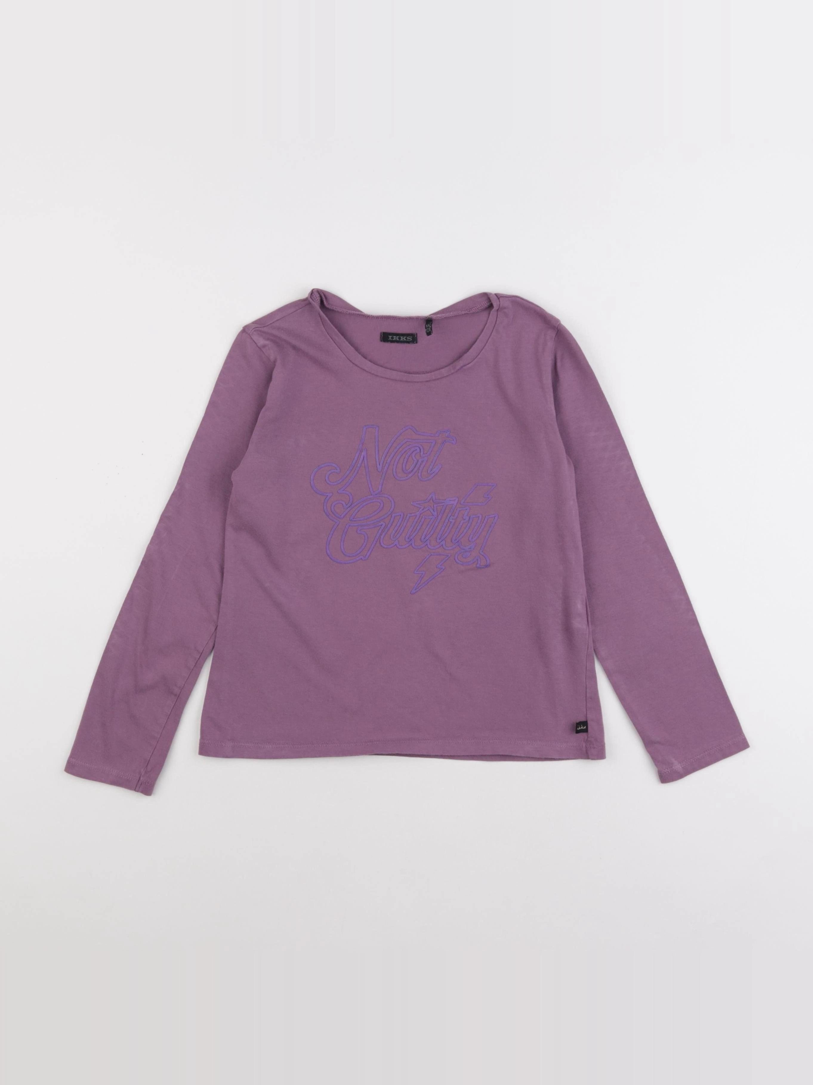 IKKS - tee-shirt violet - 8 ans