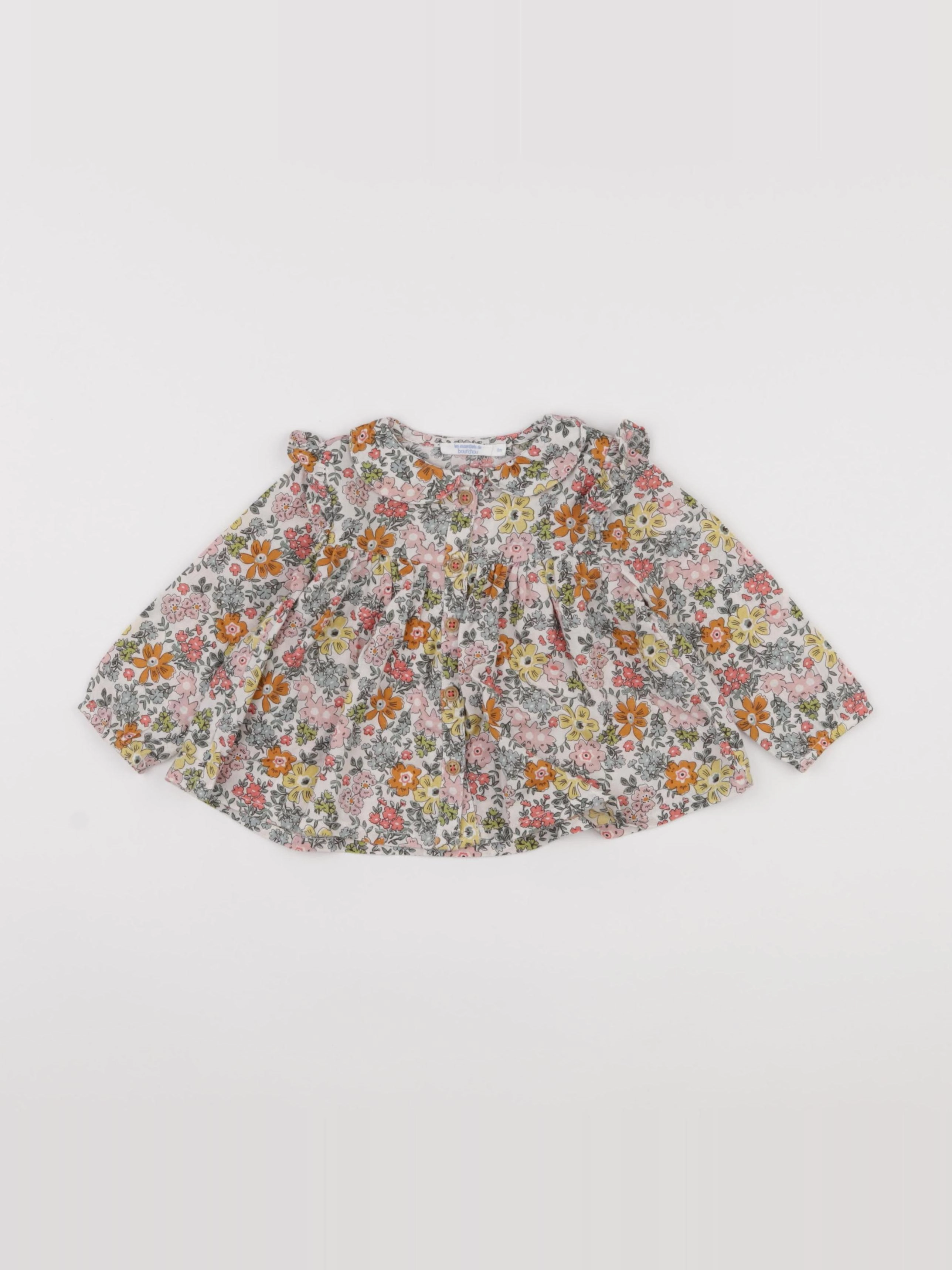 Boutchou - blouse multicolore - 6 mois