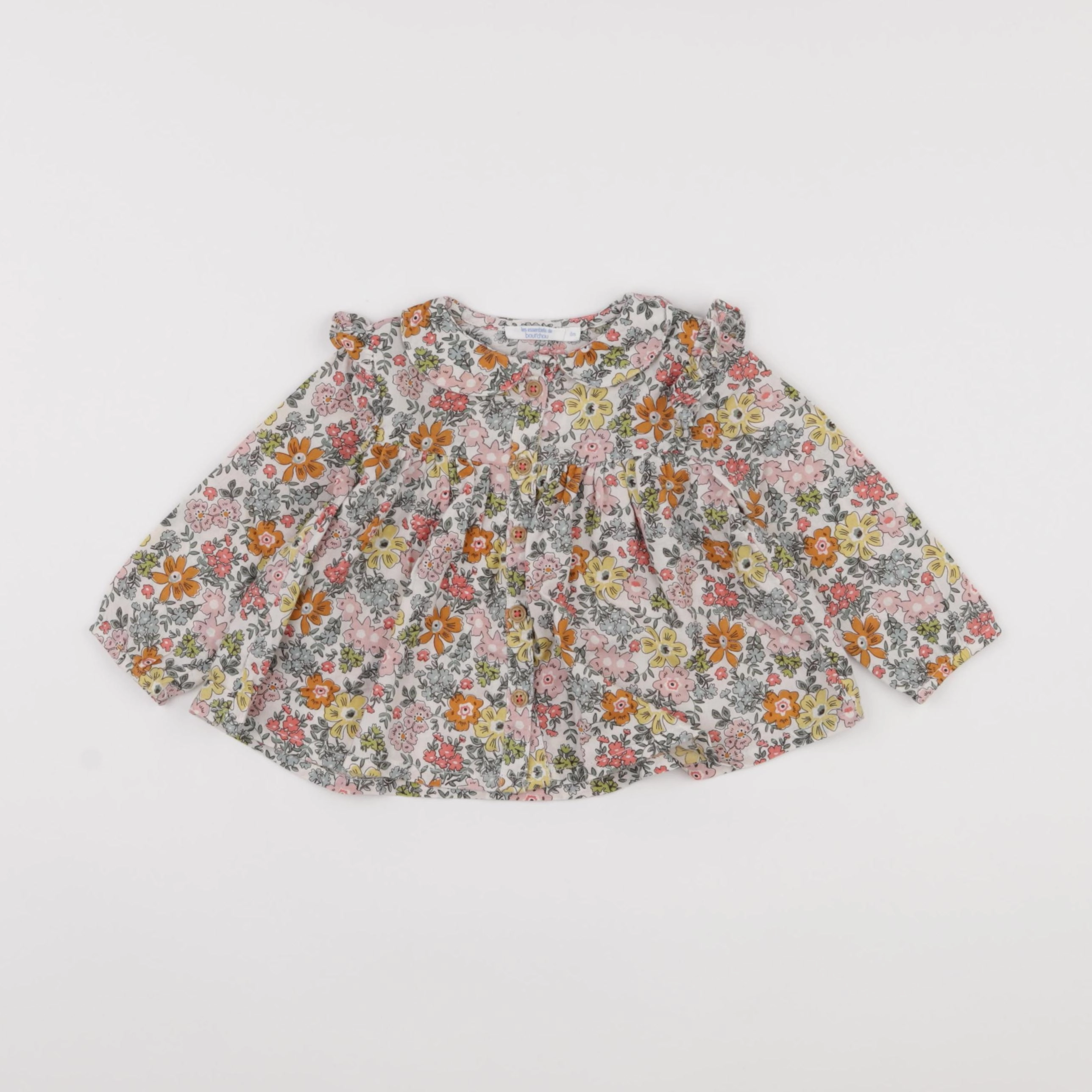 Boutchou - blouse multicolore - 6 mois