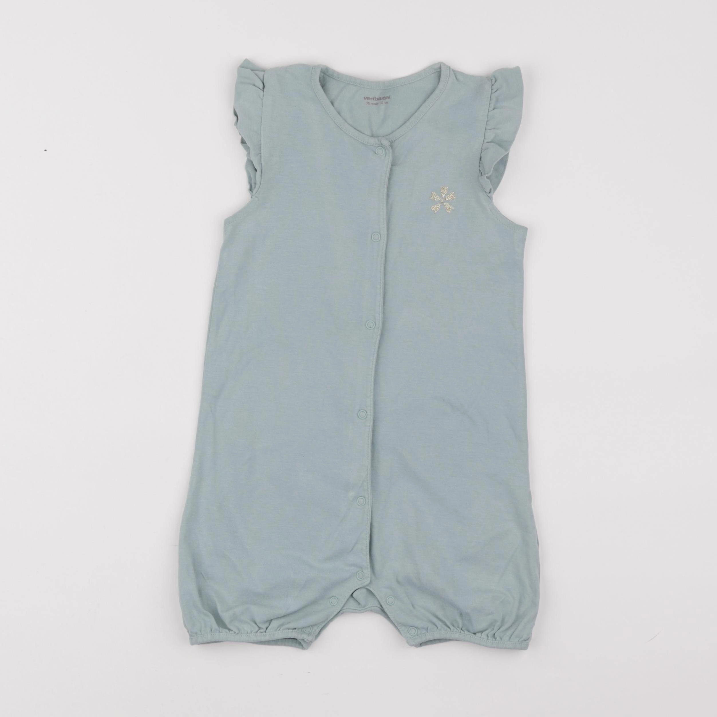 Vertbaudet - pyjama coton vert - 36 mois