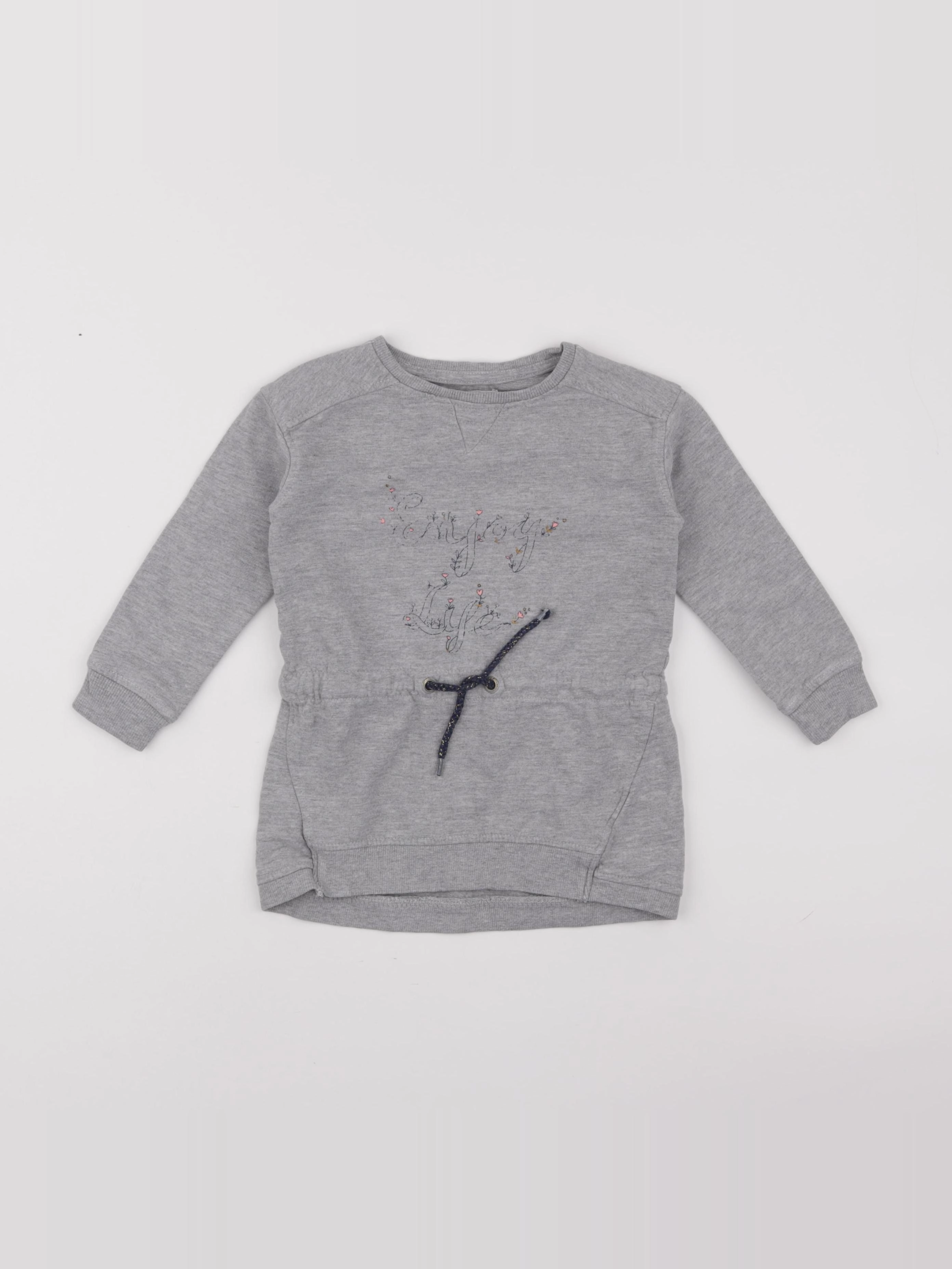 Vertbaudet - robe gris - 3 ans