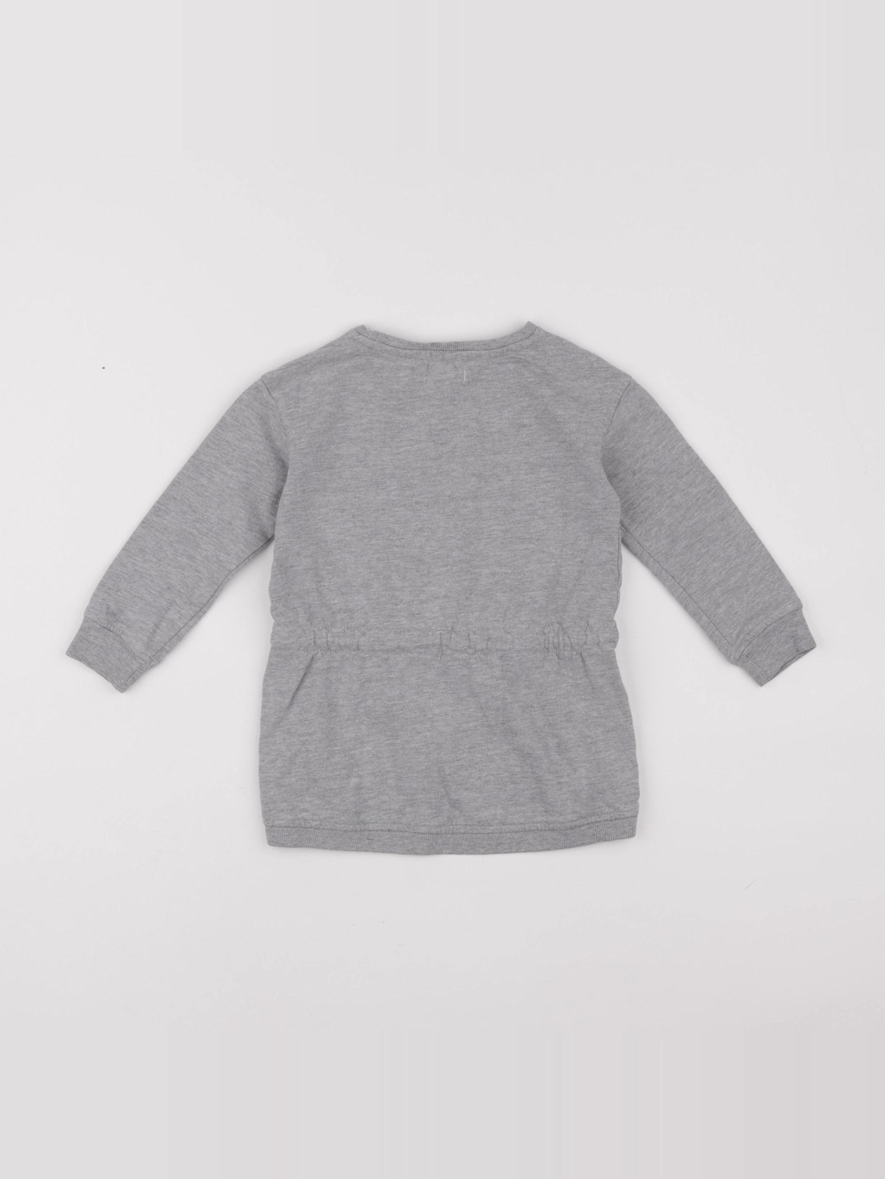 Vertbaudet - robe gris - 3 ans