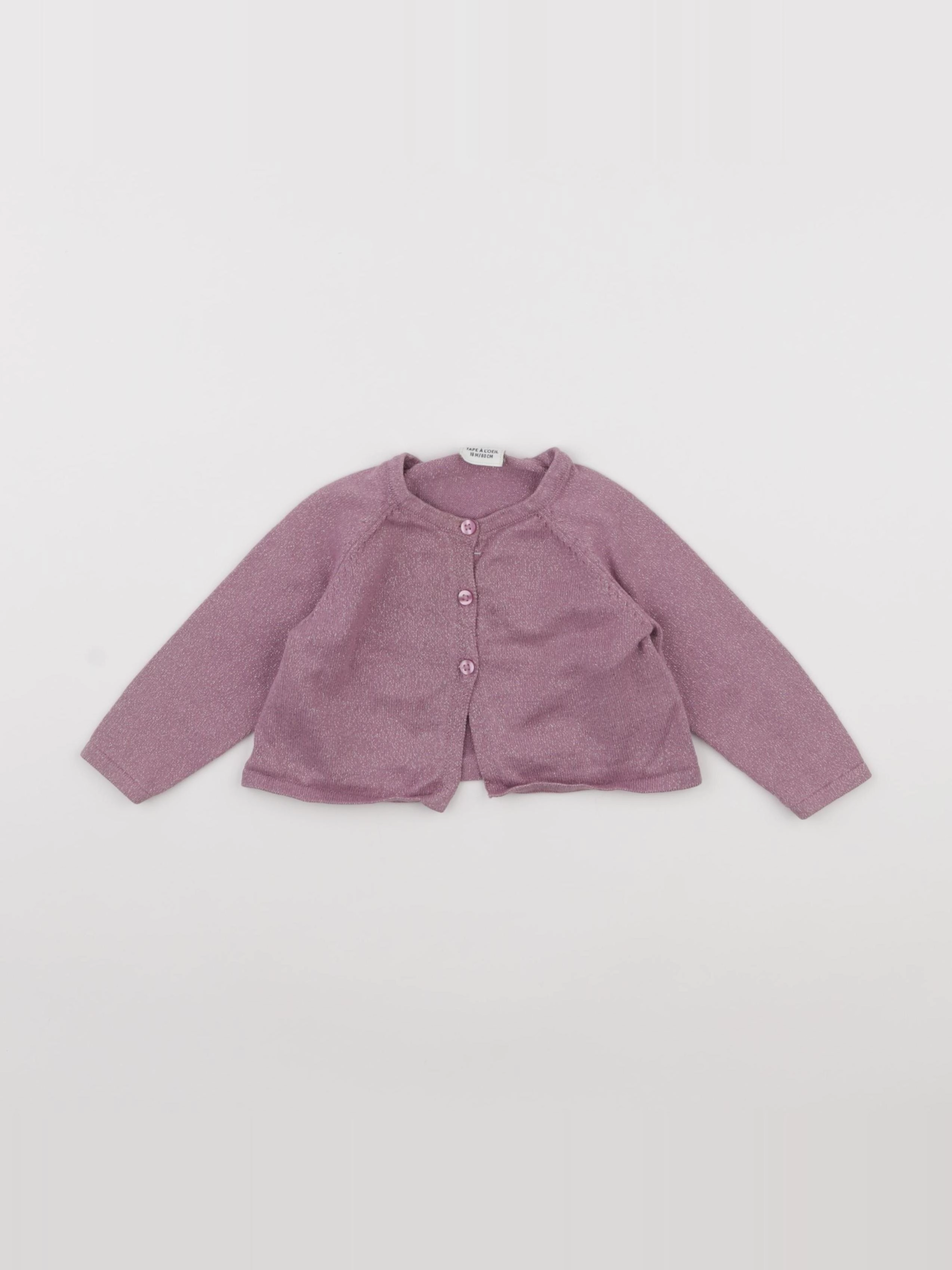 Tape à l'oeil - gilet violet - 18 mois