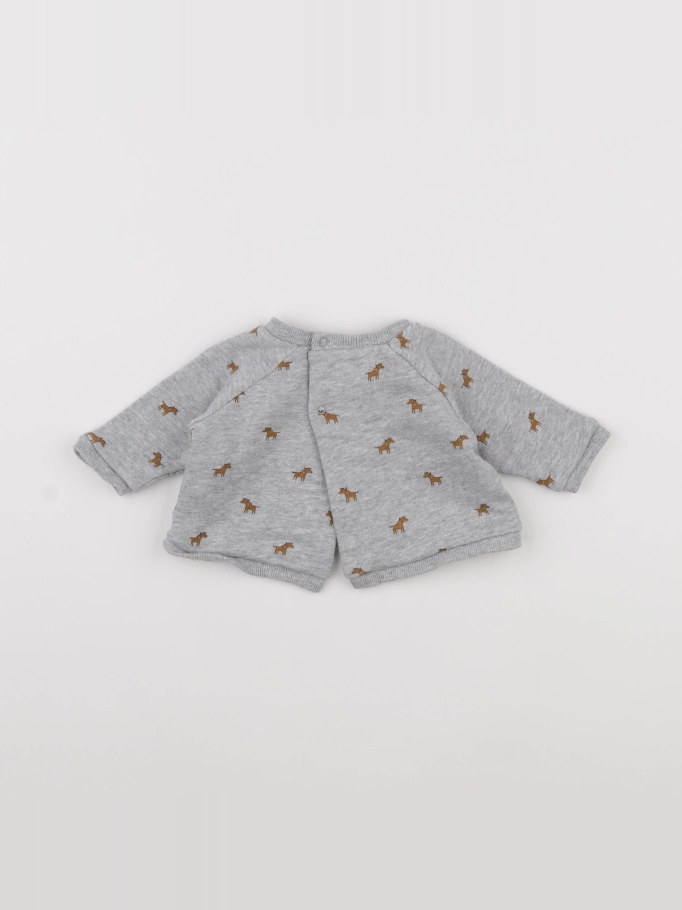 Boutchou - sweat gris - 1 mois