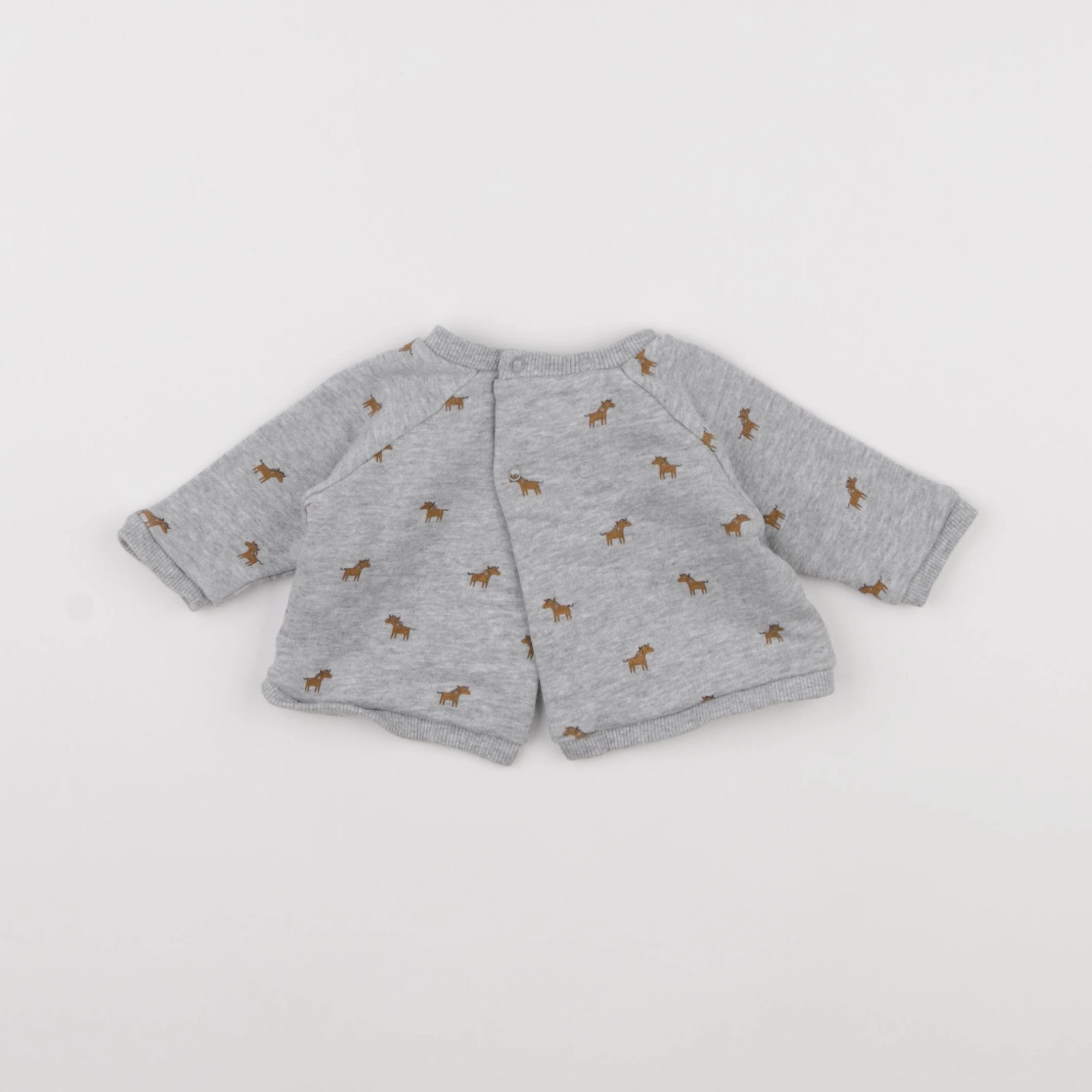Boutchou - sweat gris - 1 mois