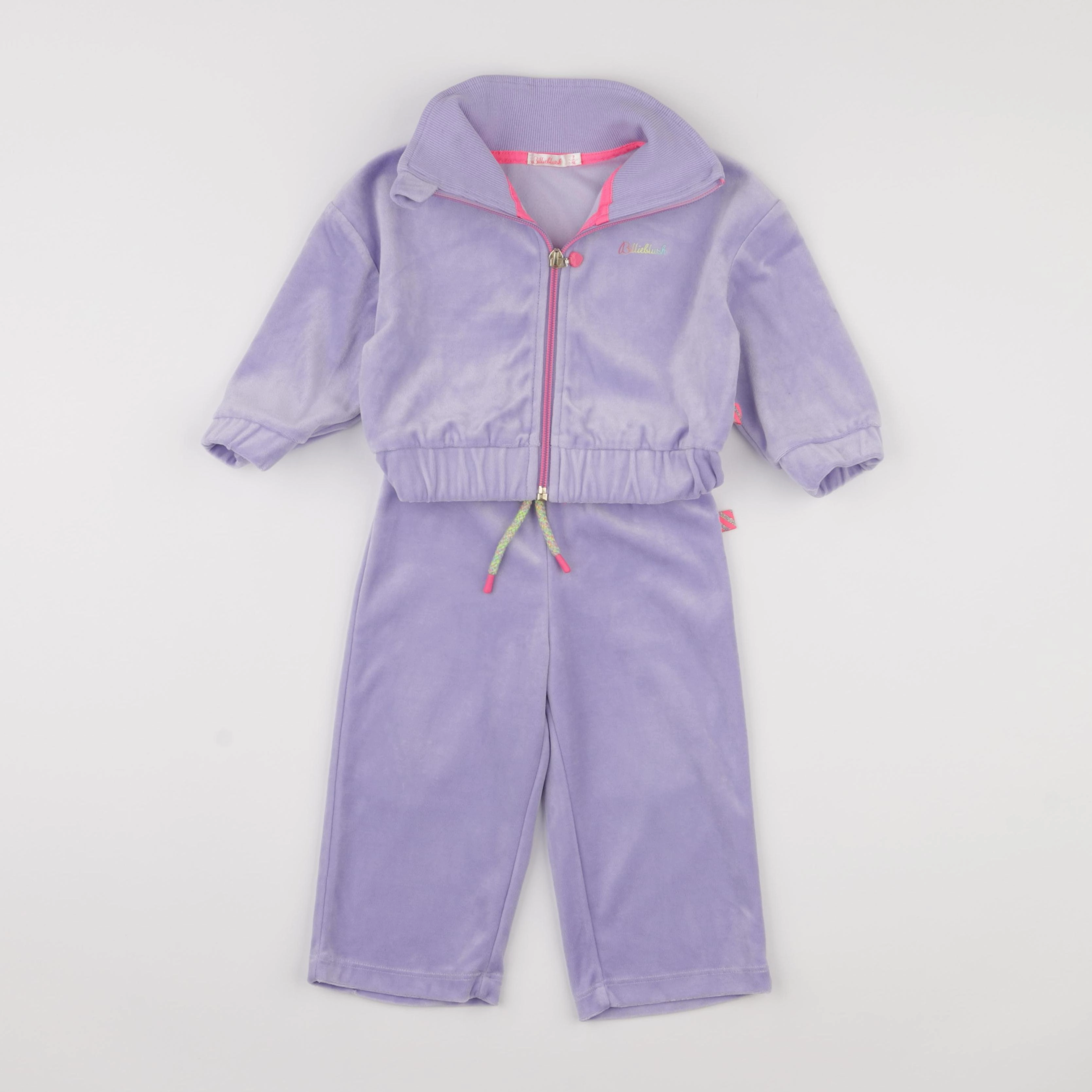 Billie Blush - ensemble imprimé au dos violet - 2 ans