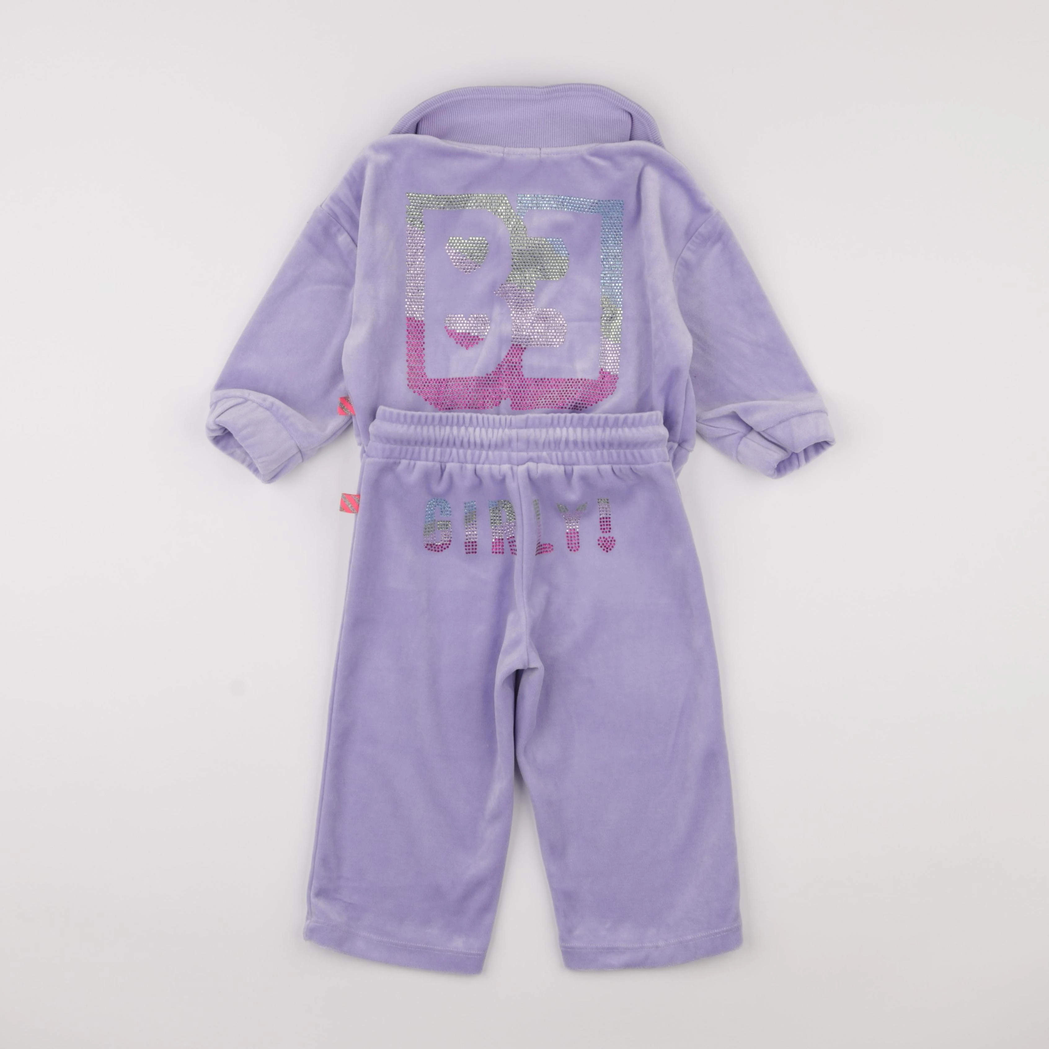 Billie Blush - ensemble imprimé au dos violet - 2 ans
