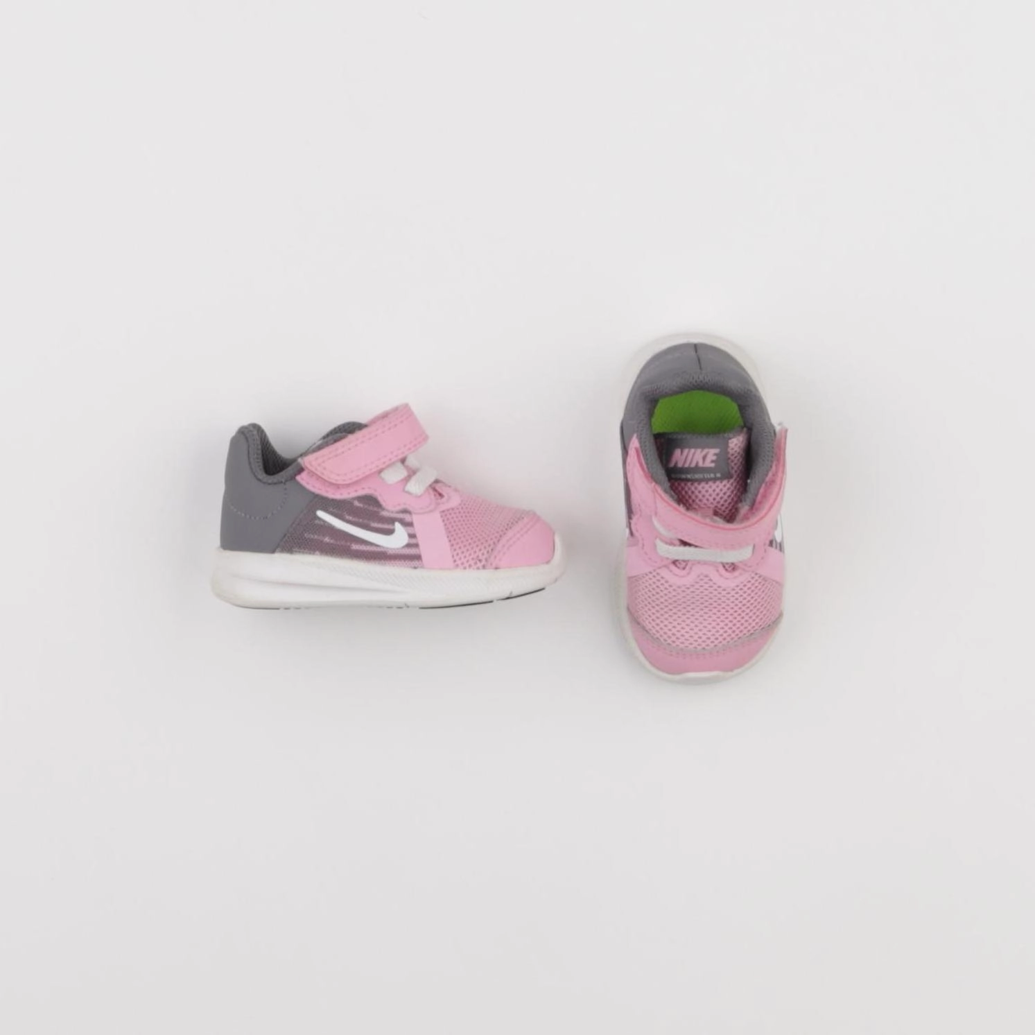 Nike - baskets gris, rose - pointure 18/19