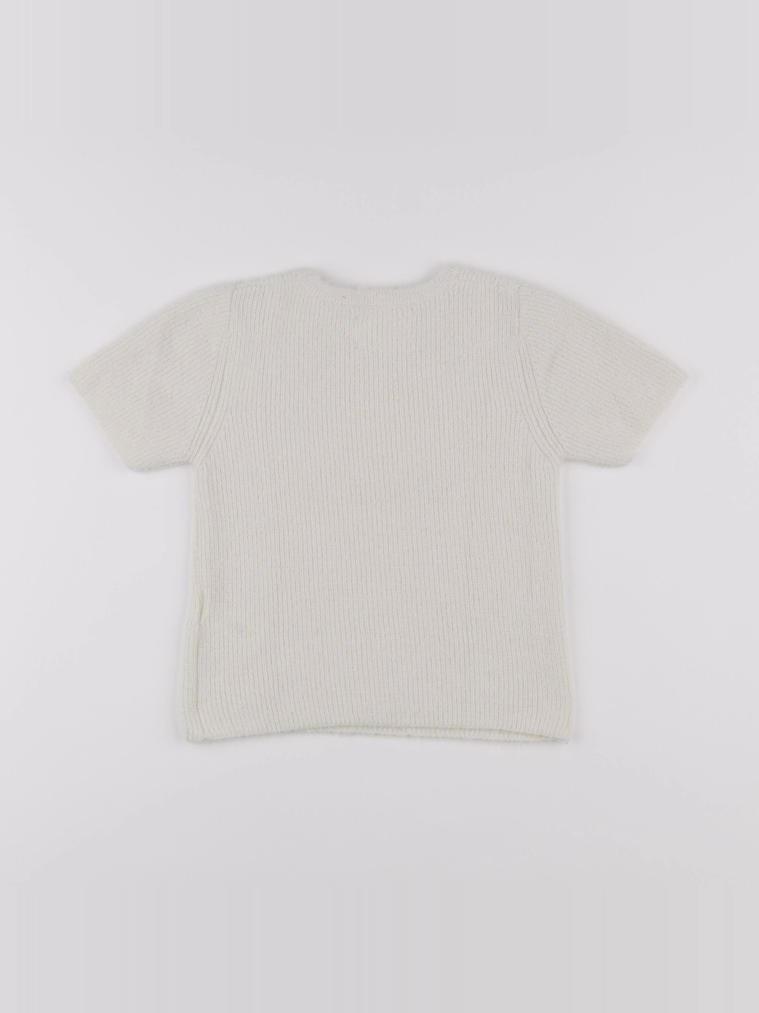 Zara - pull blanc - 8/9 ans