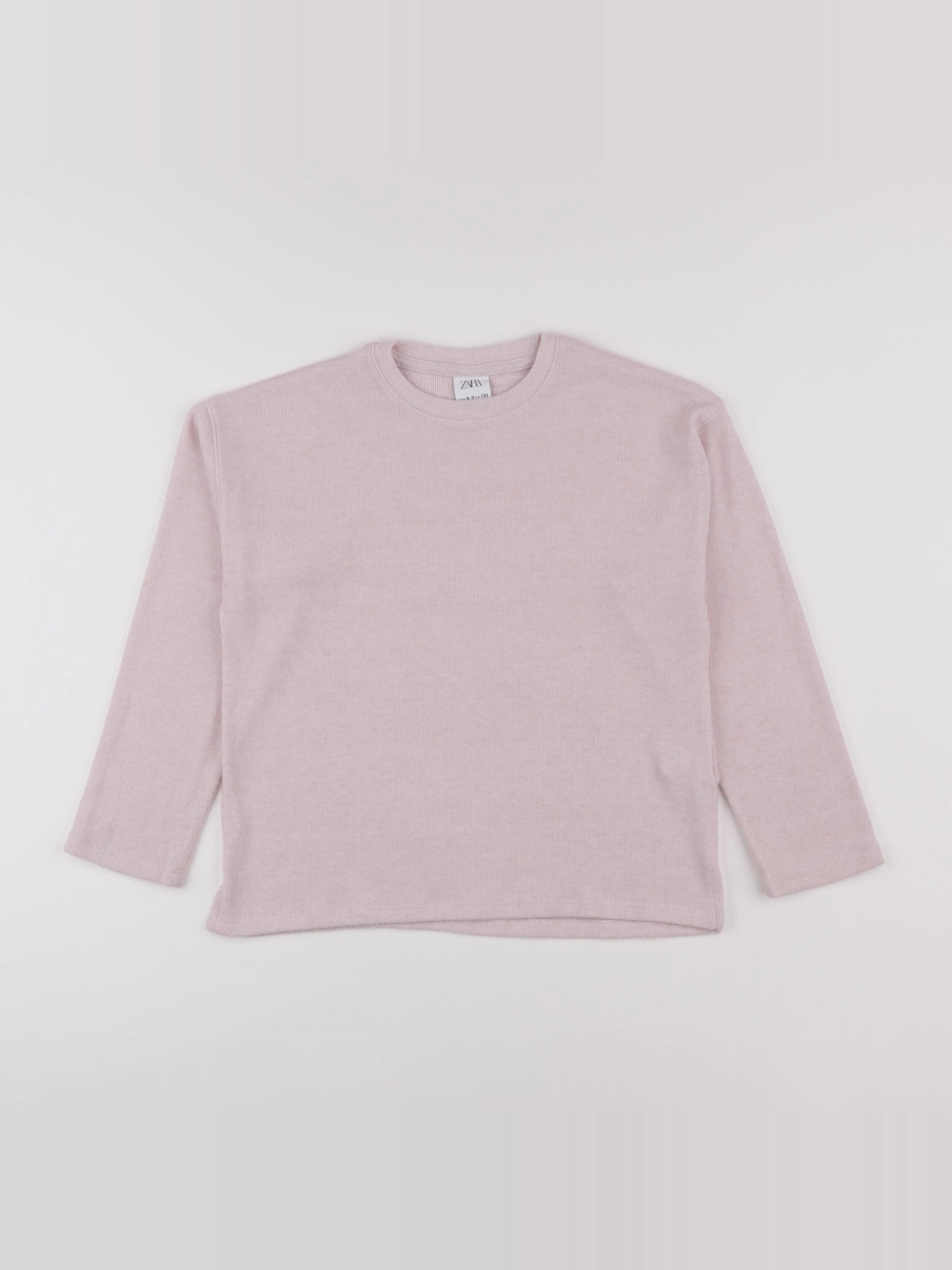 Zara - pull rose - 8/9 ans