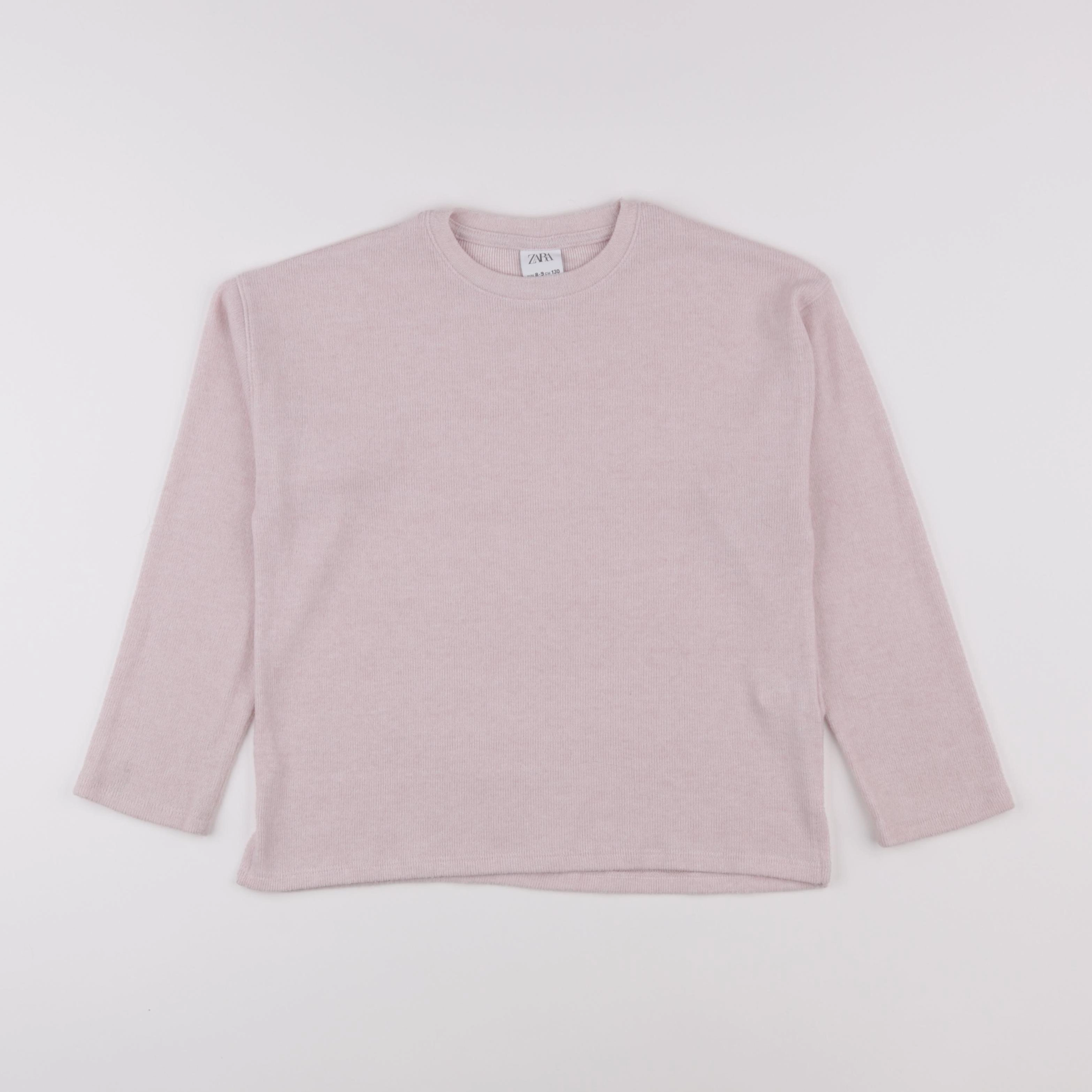 Zara - pull rose - 8/9 ans