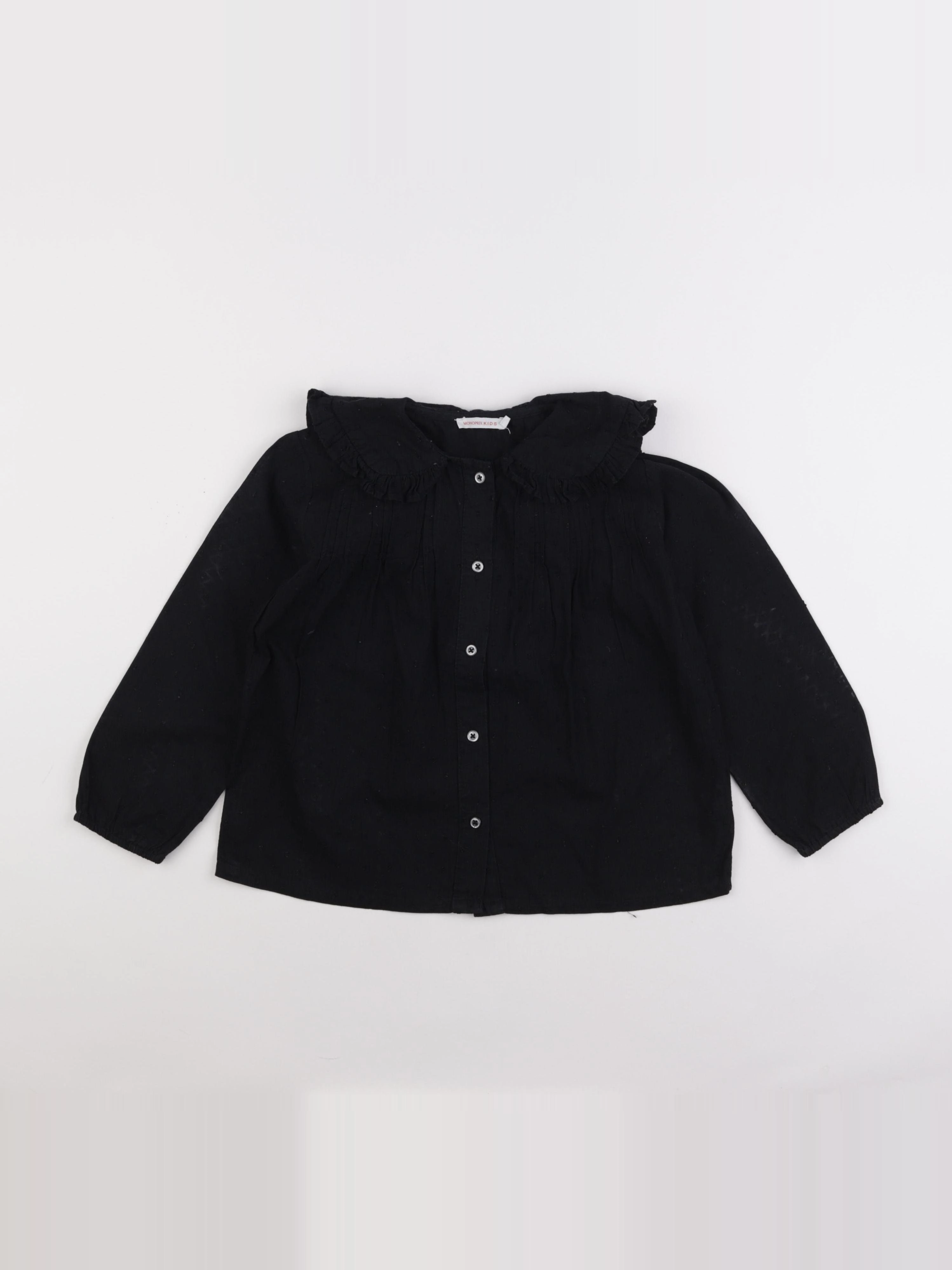Monoprix - blouse noir - 6 ans