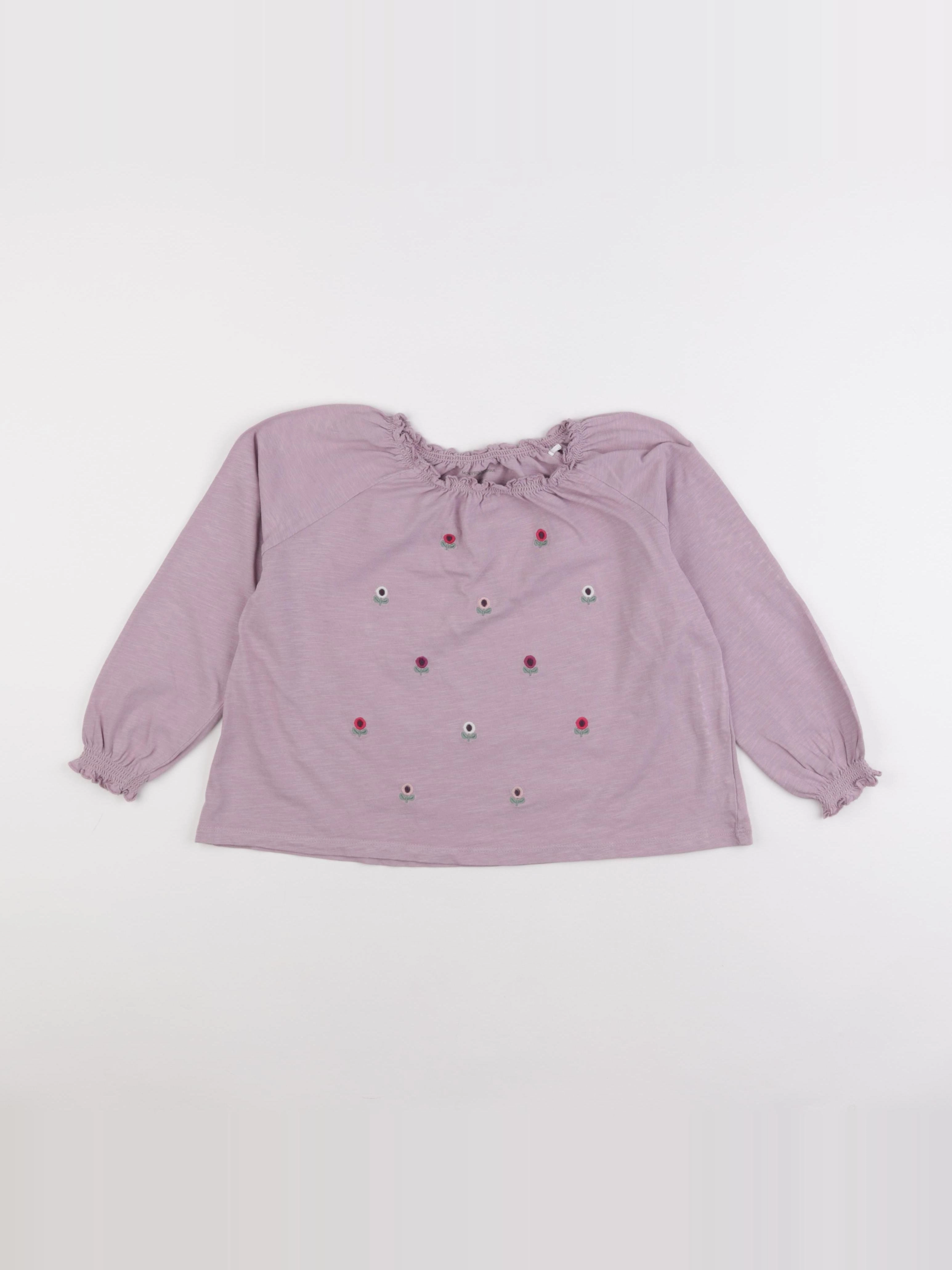 Monoprix - tee-shirt violet - 8 ans