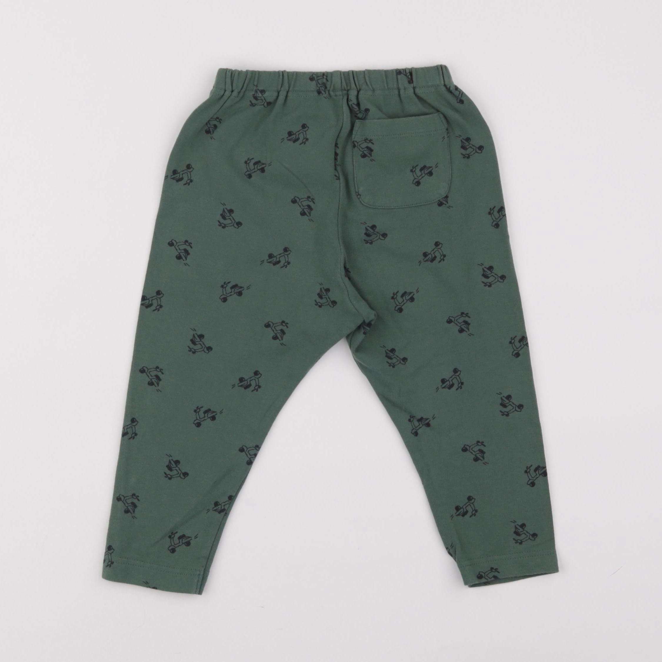 Uniqlo - pantalon vert - 18/24 mois