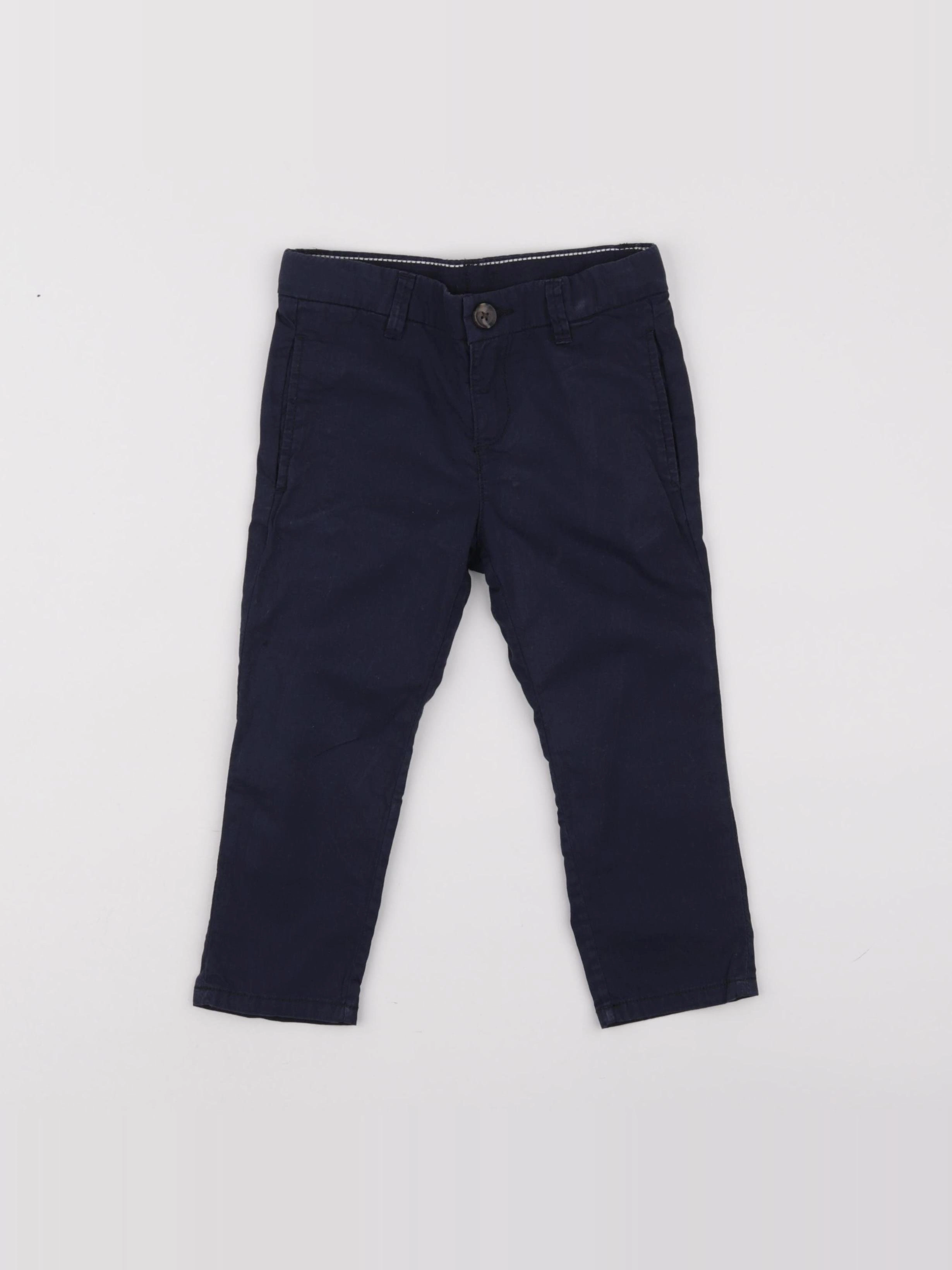 H&M - pantalon bleu - 18/24 mois