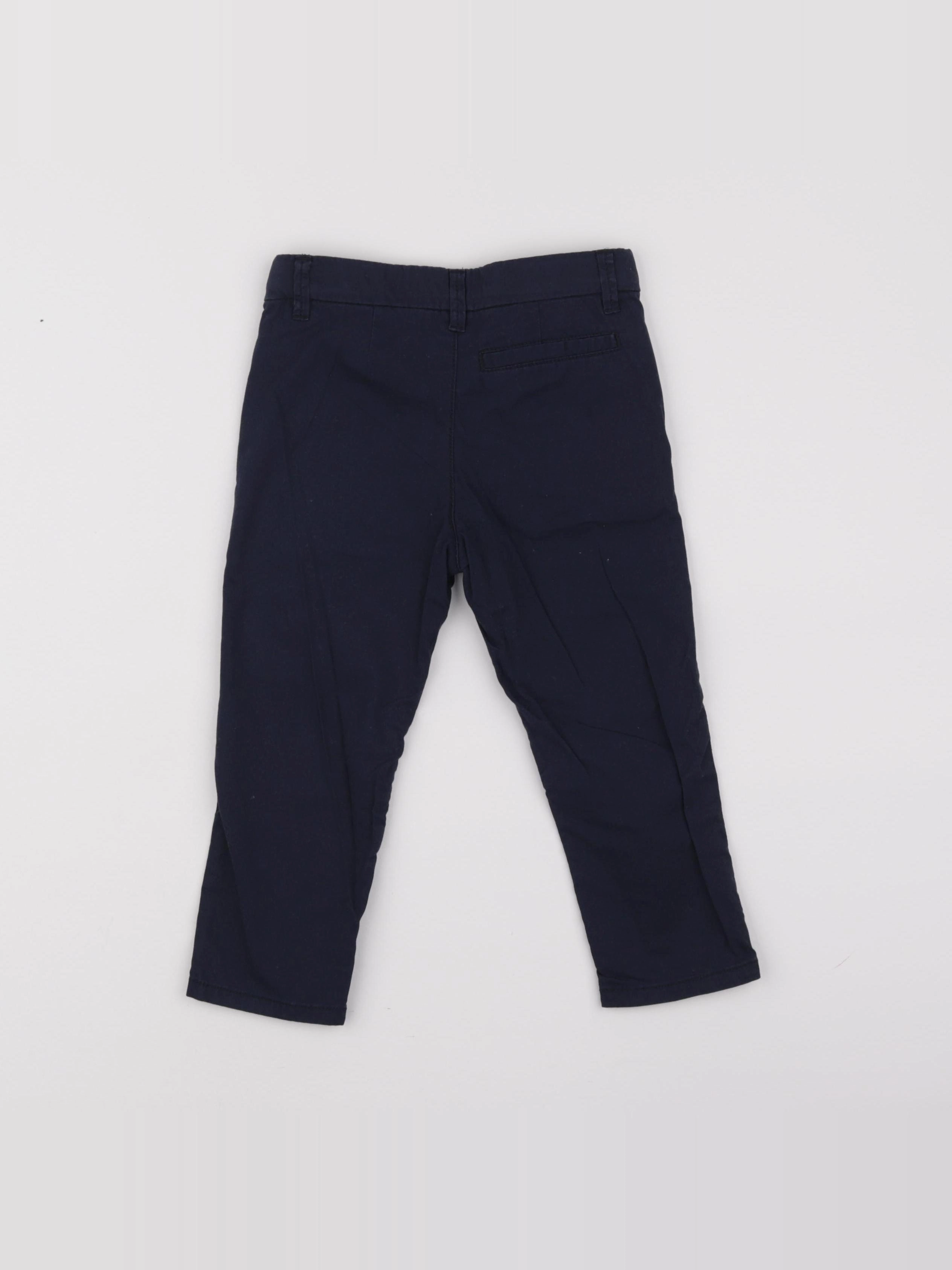 H&M - pantalon bleu - 18/24 mois