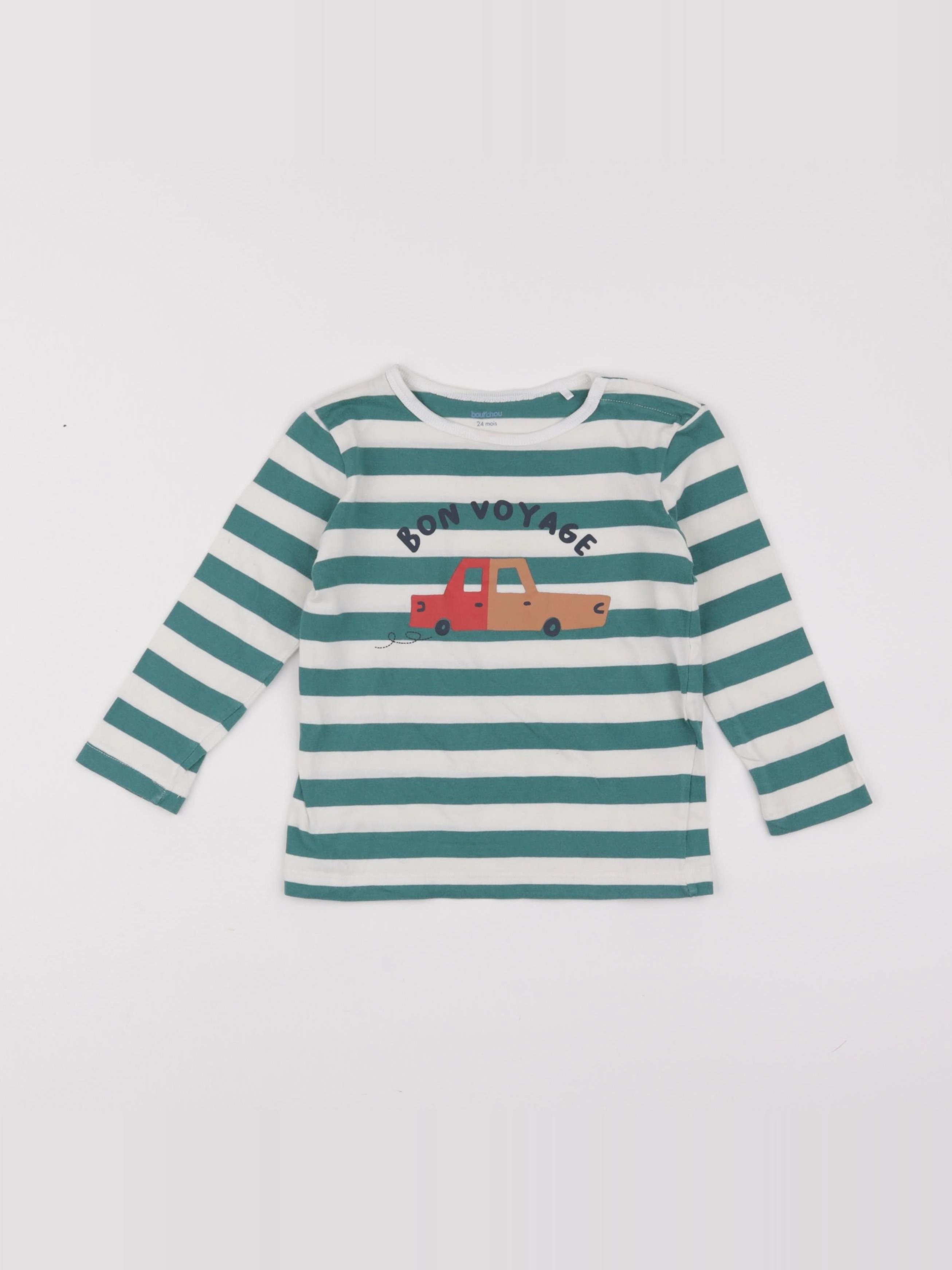Boutchou - tee-shirt vert - 24 mois