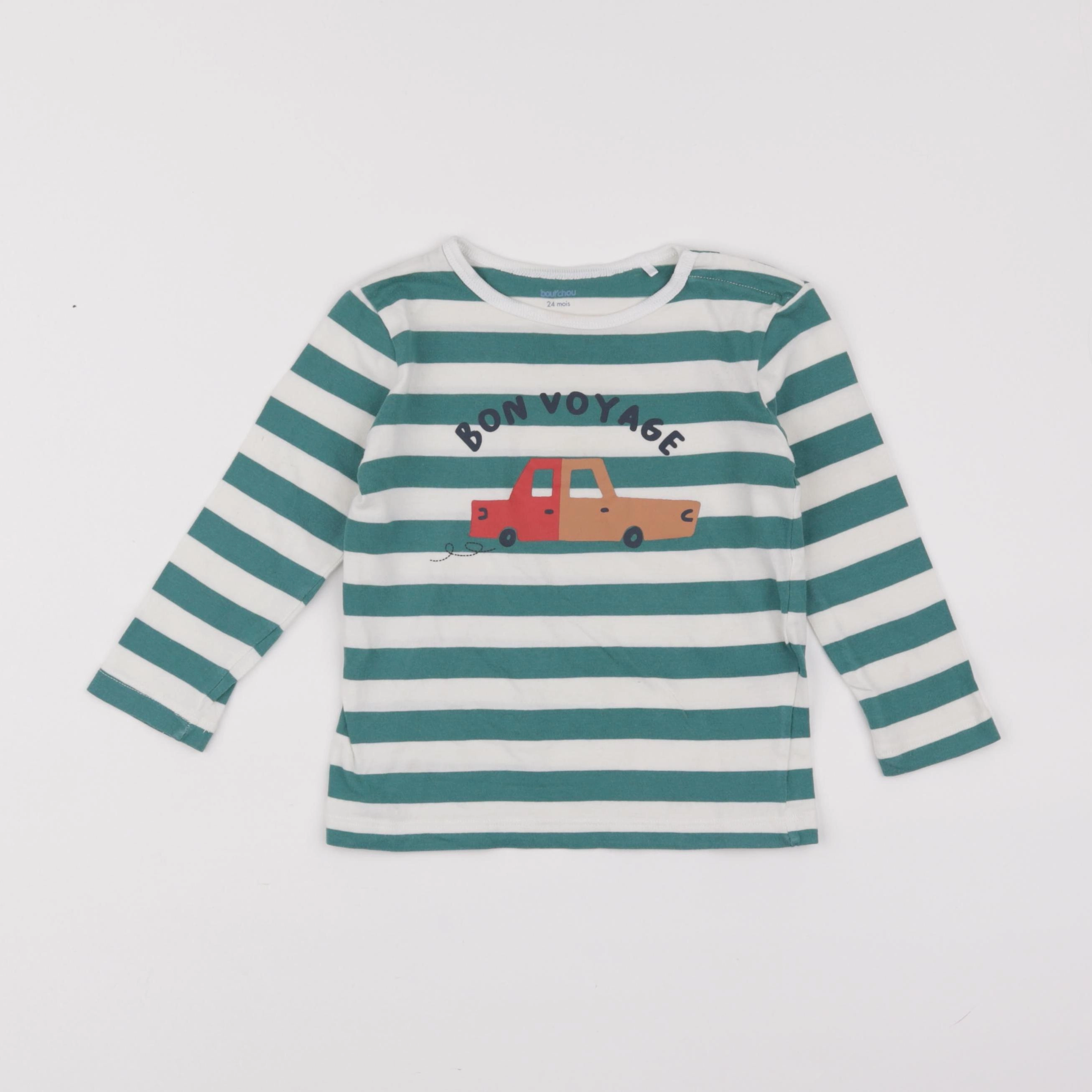 Boutchou - tee-shirt vert - 24 mois