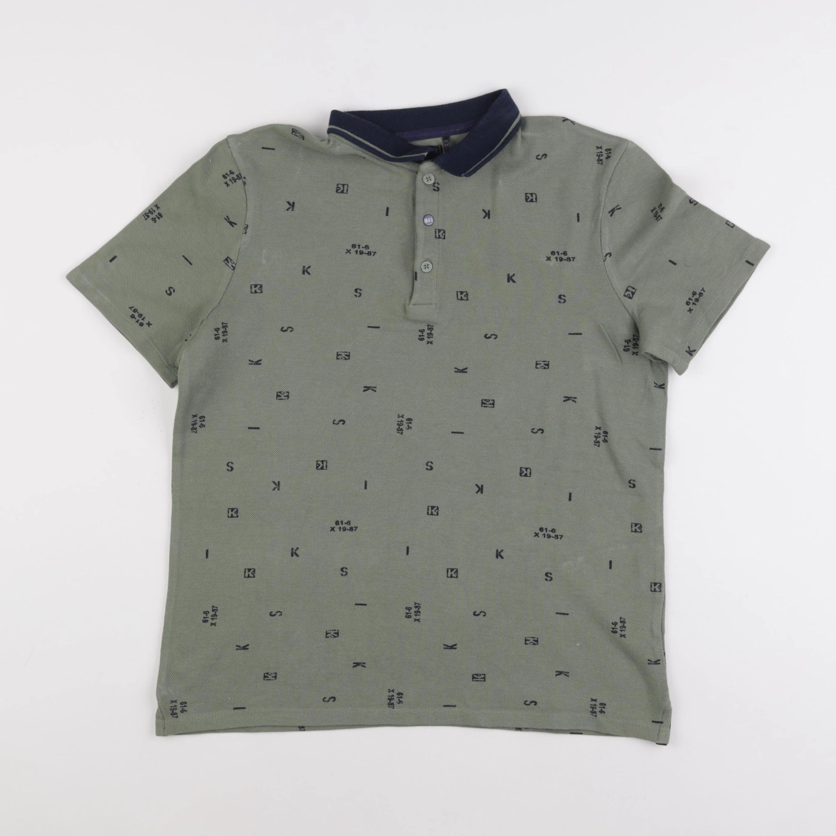 IKKS - polo vert - 14 ans