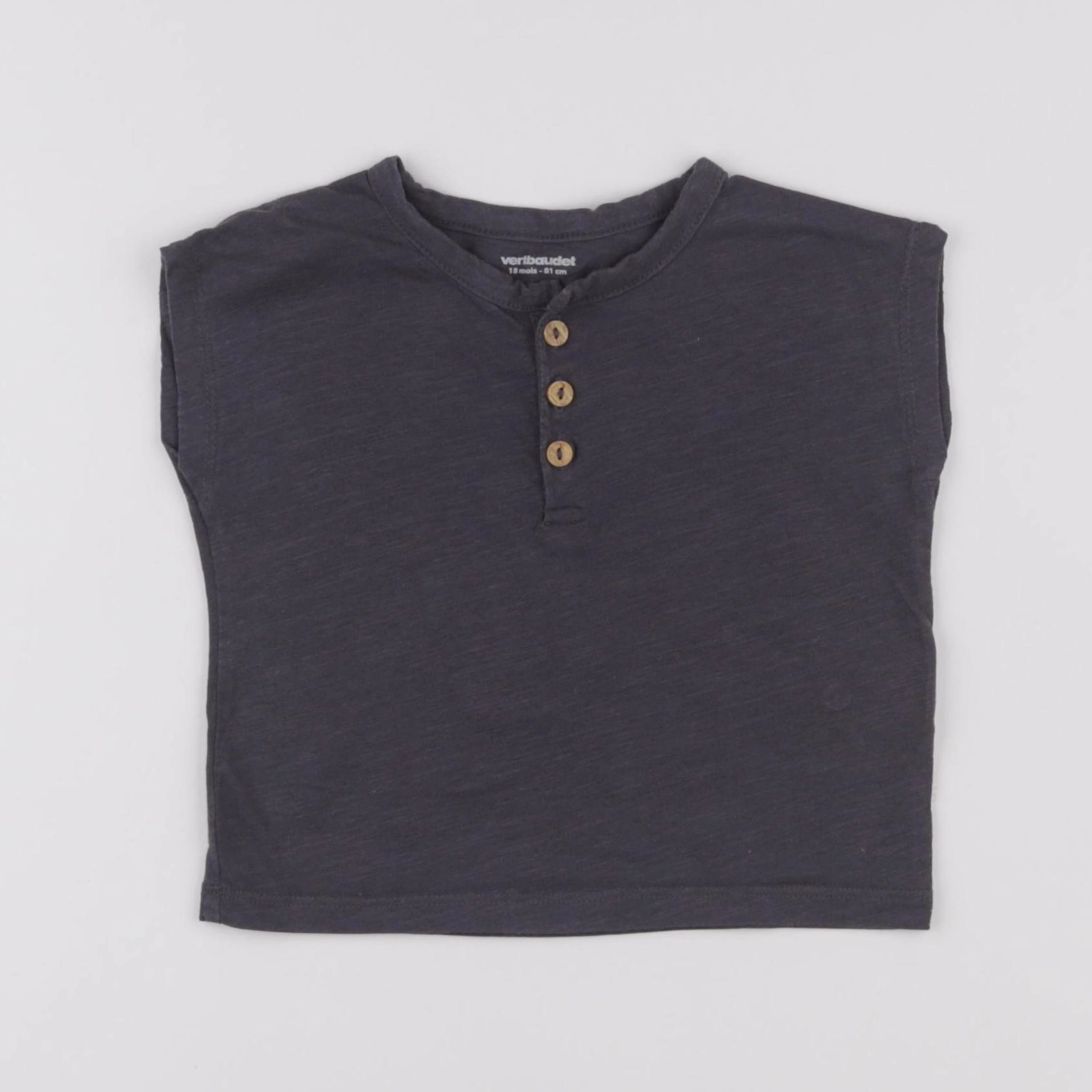 Vertbaudet - tee-shirt gris - 18 mois