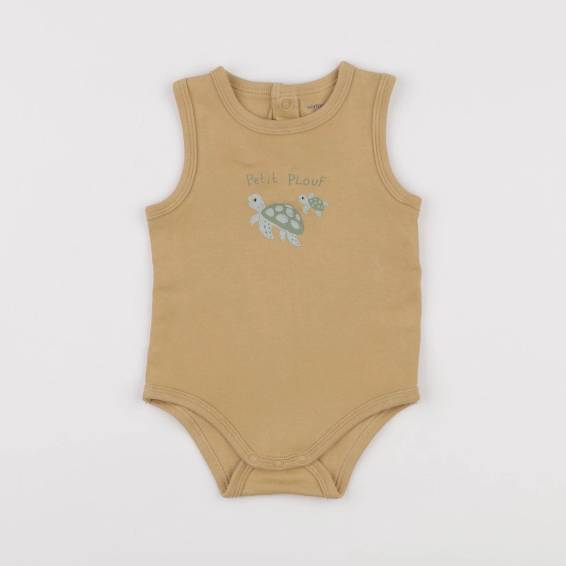 Vertbaudet - body beige - 12 mois