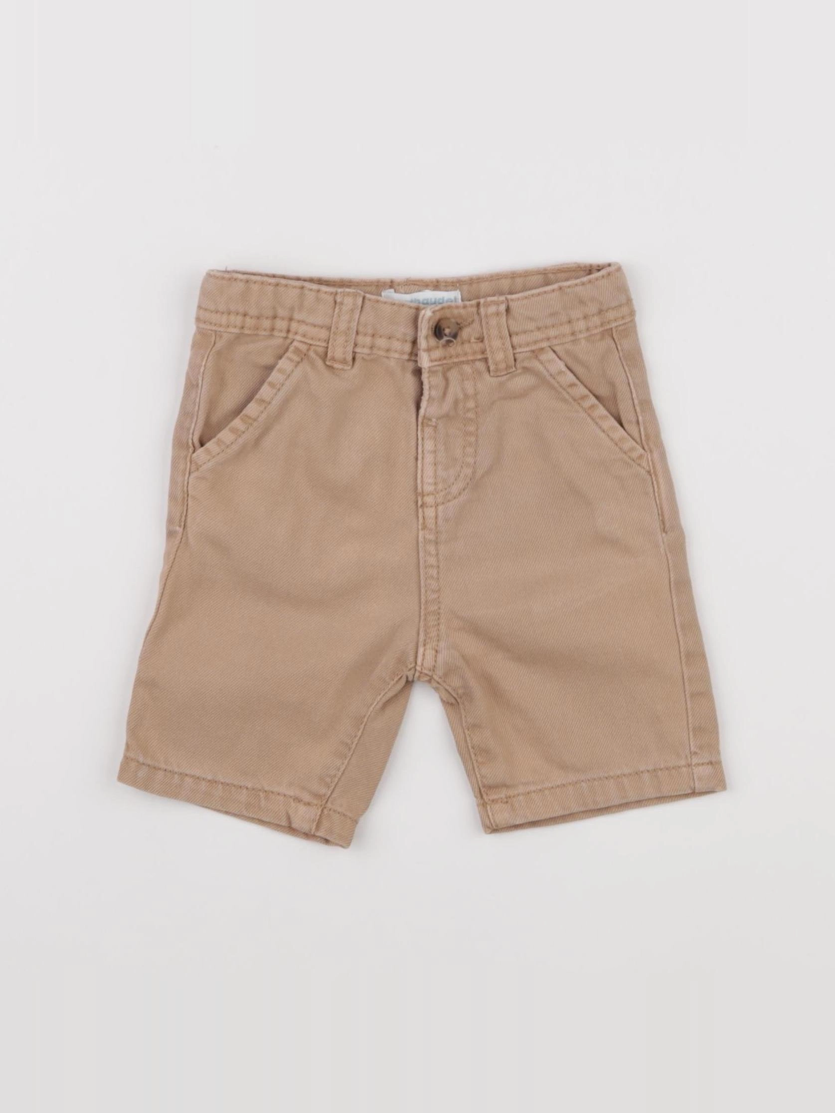 Vertbaudet - short beige - 9 mois
