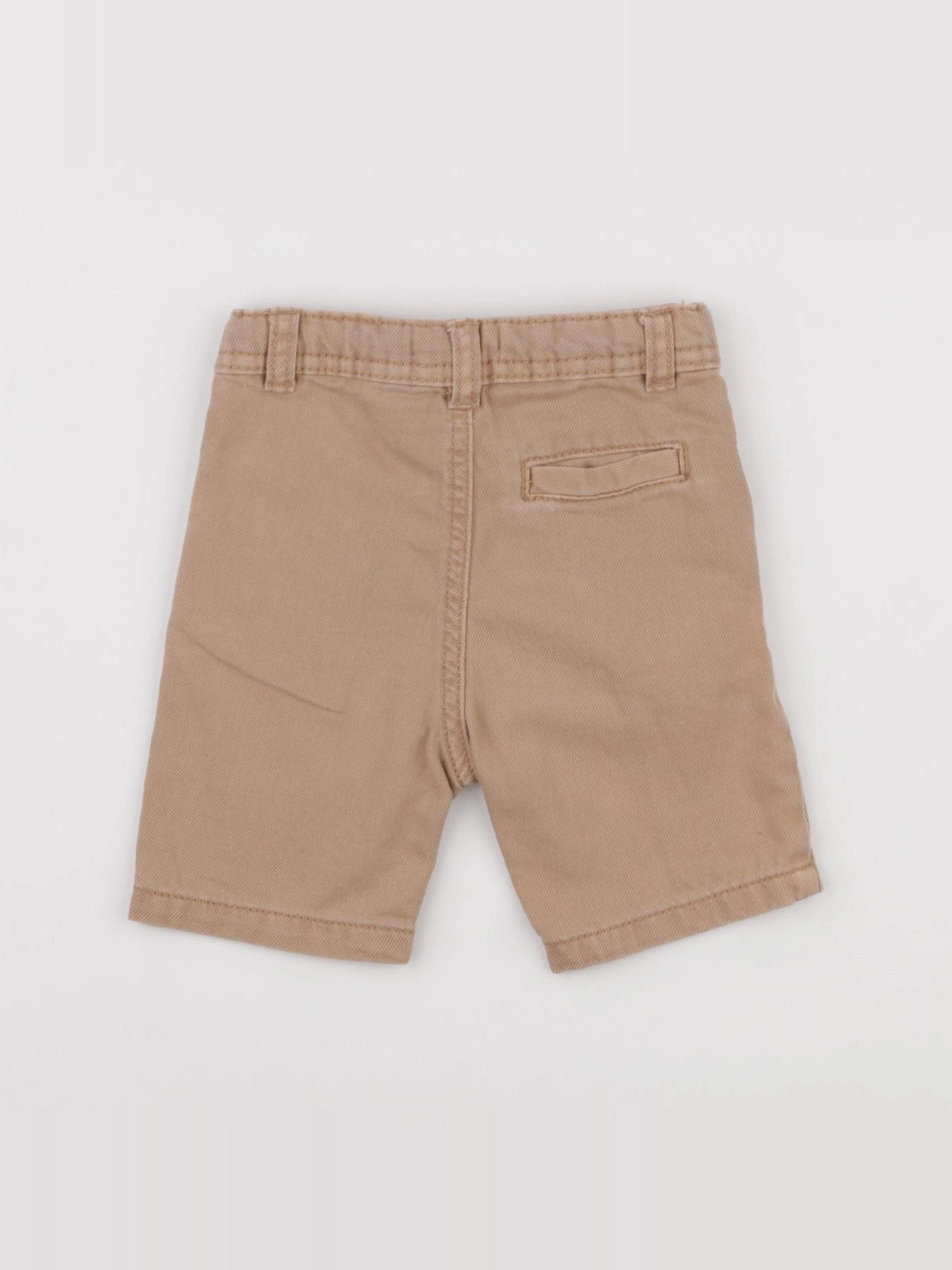 Vertbaudet - short beige - 9 mois