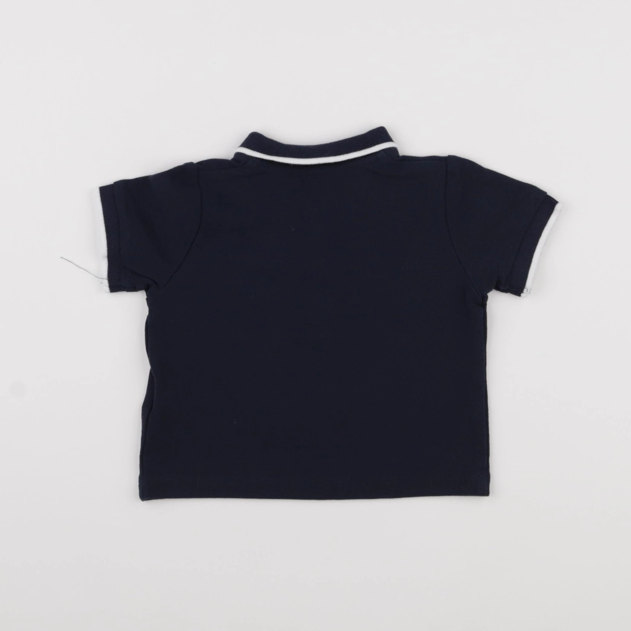 Vertbaudet - polo bleu - 12 mois