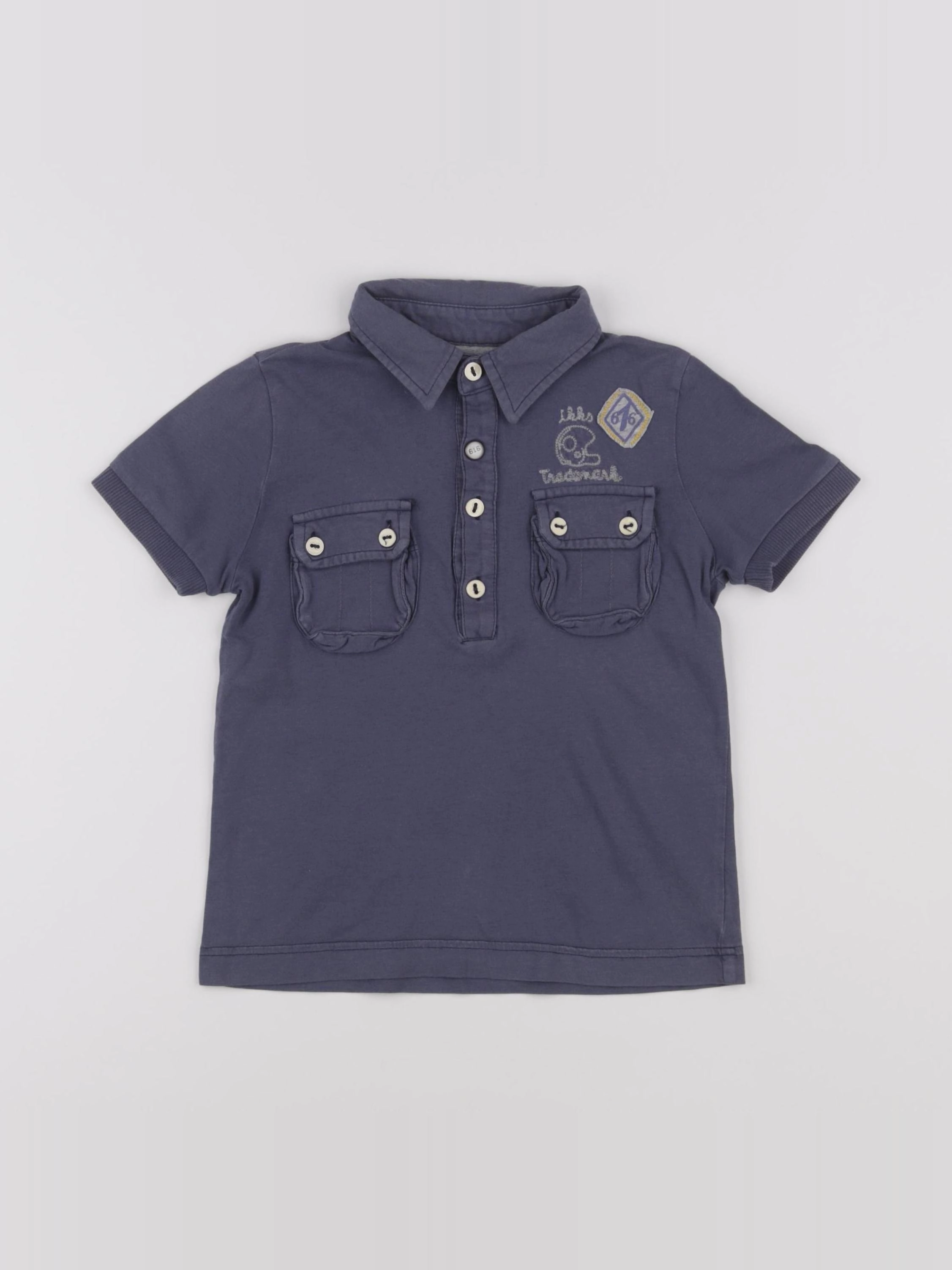 IKKS - polo bleu - 4 ans
