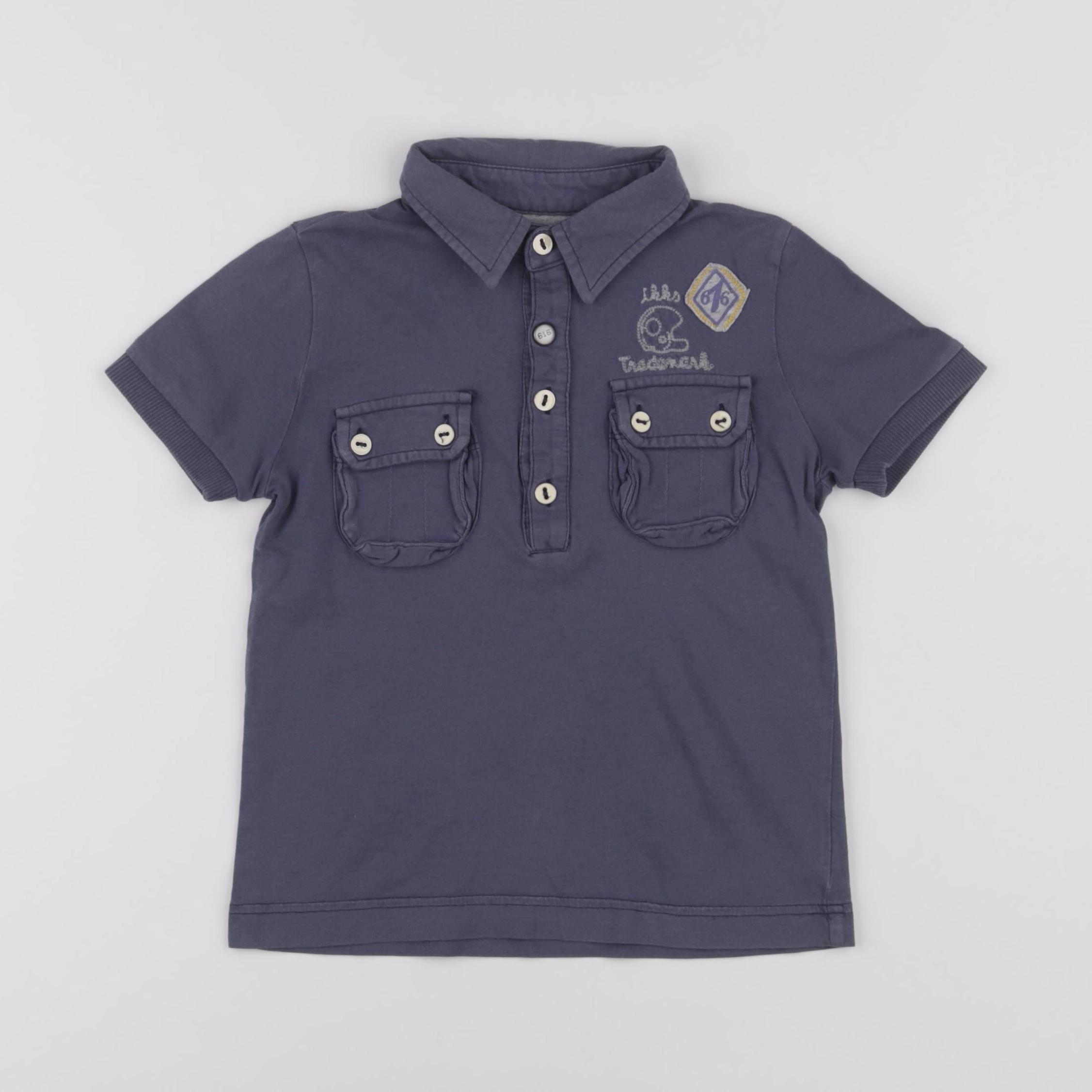 IKKS - polo bleu - 4 ans