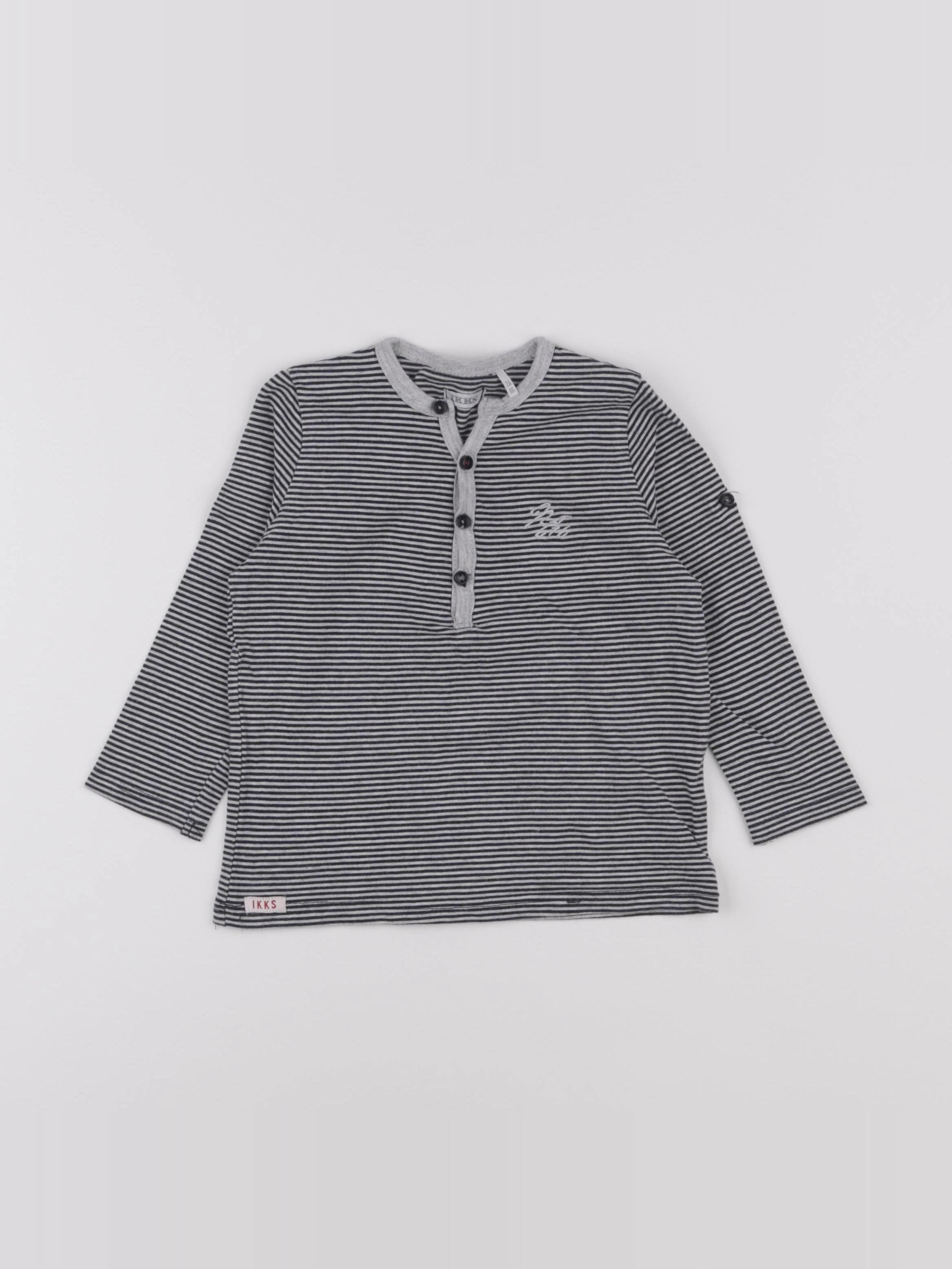 IKKS - tee-shirt bleu - 2 ans