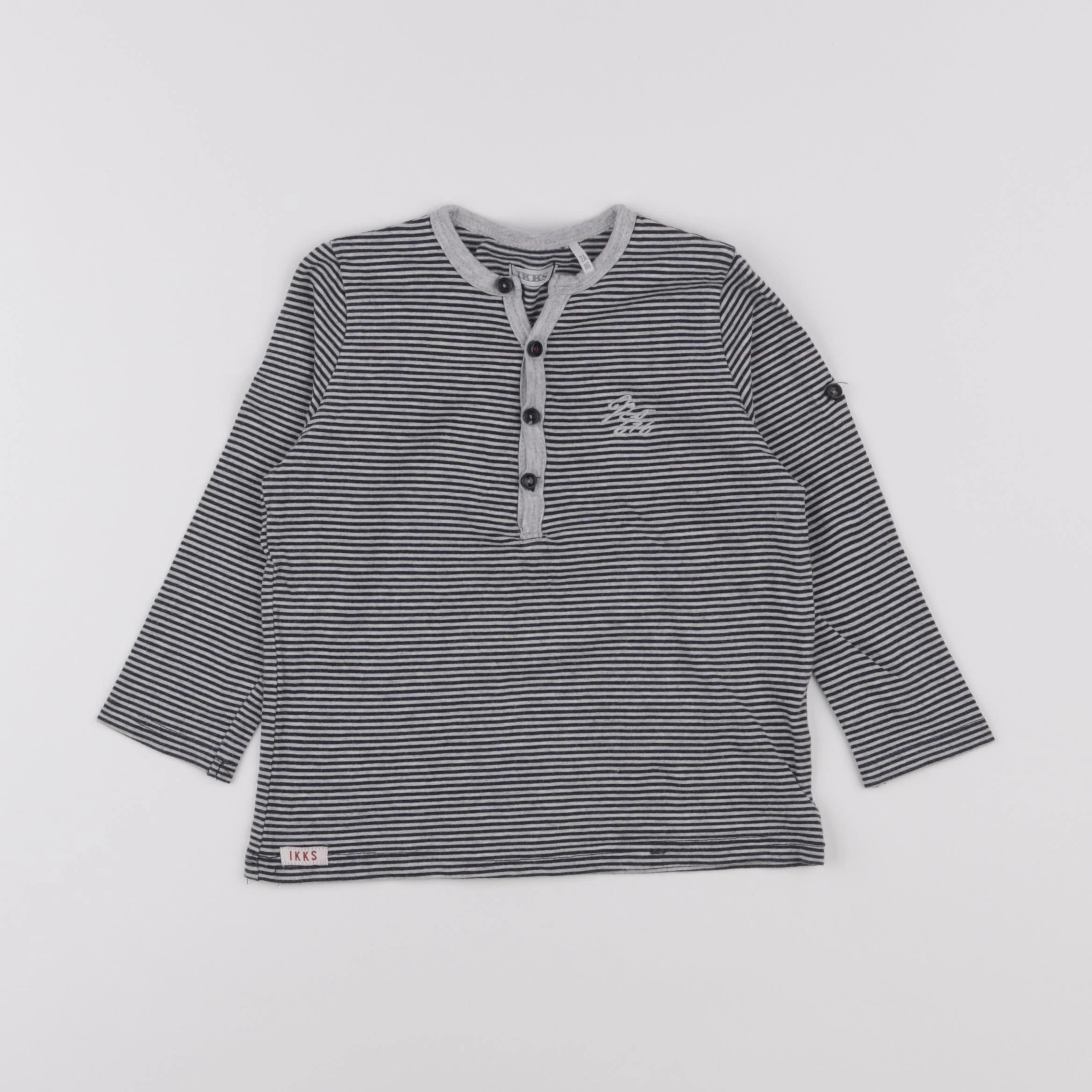 IKKS - tee-shirt bleu - 2 ans