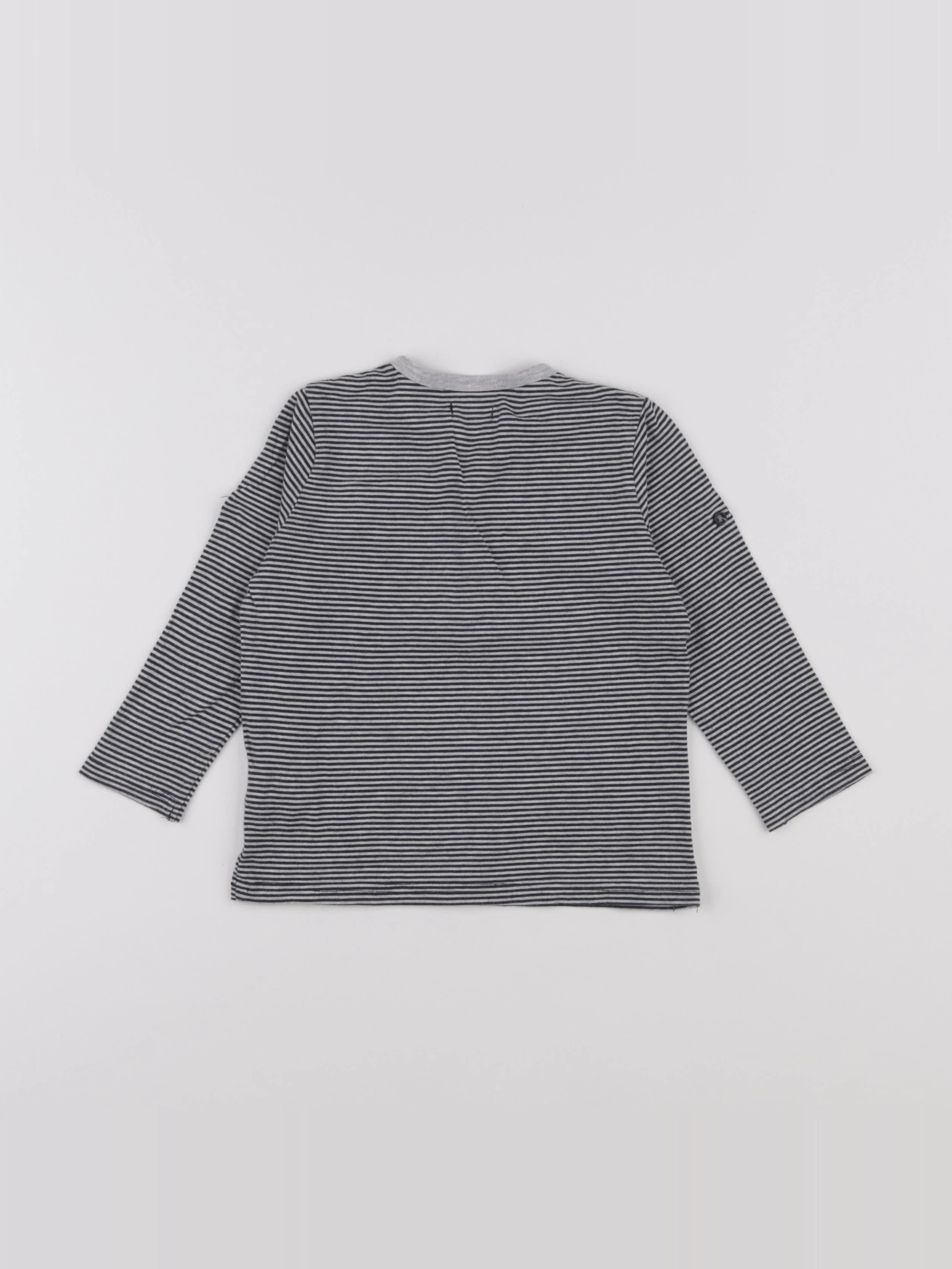 IKKS - tee-shirt bleu - 2 ans