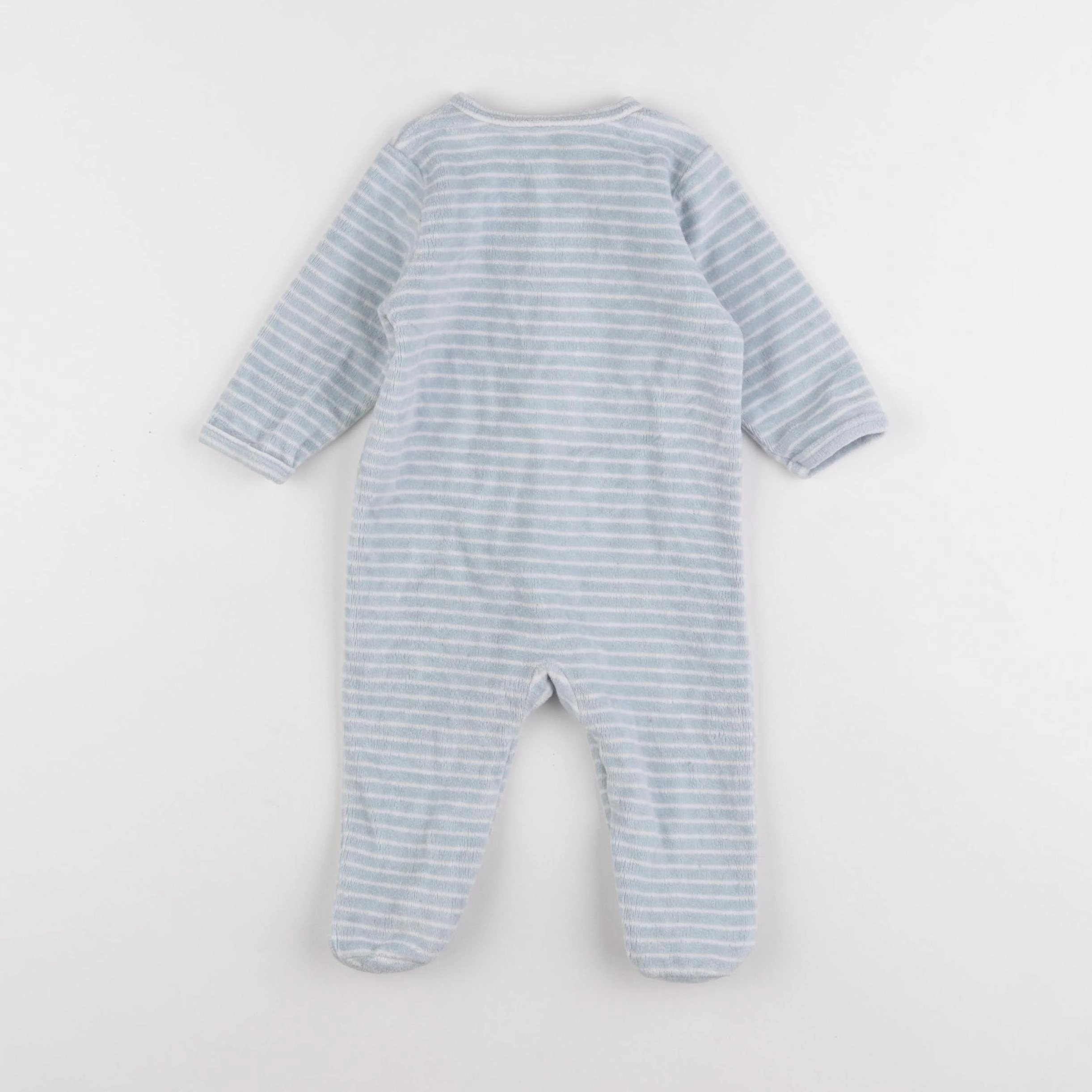 Vertbaudet - pyjama velours vert - 3/6 mois