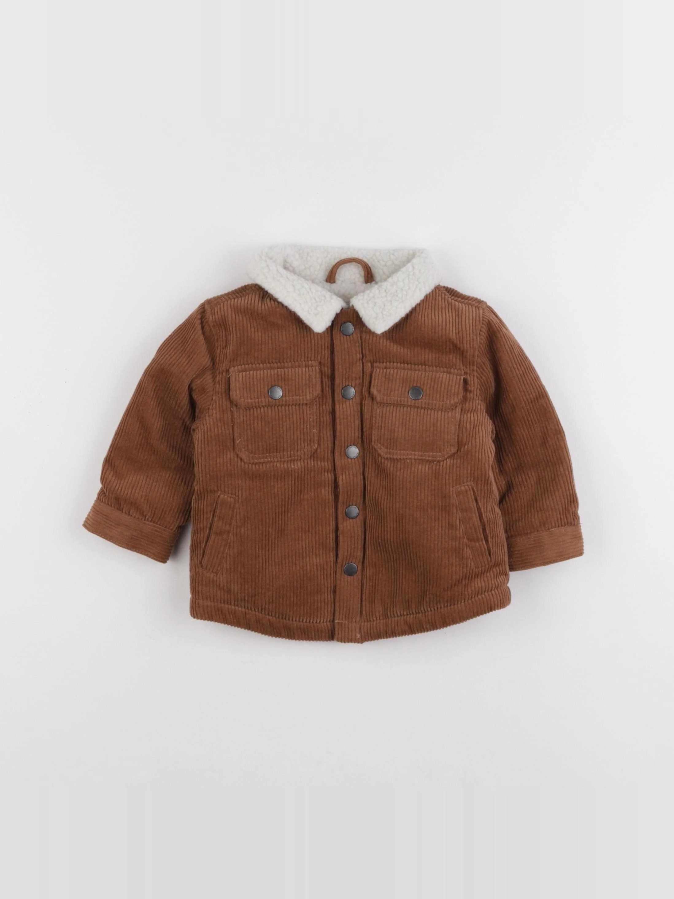 Vertbaudet - veste doublé marron - 6 mois